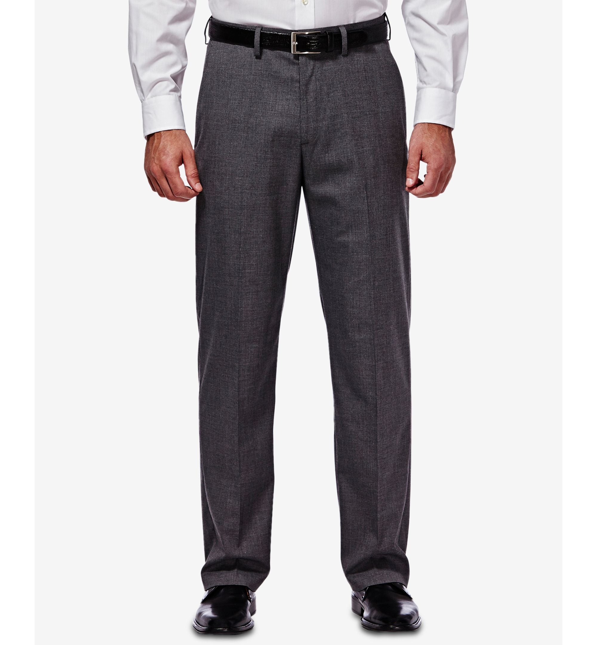 J.M. Men�s Classic/ Regular Fit Stretch Sharkskin Suit Pants