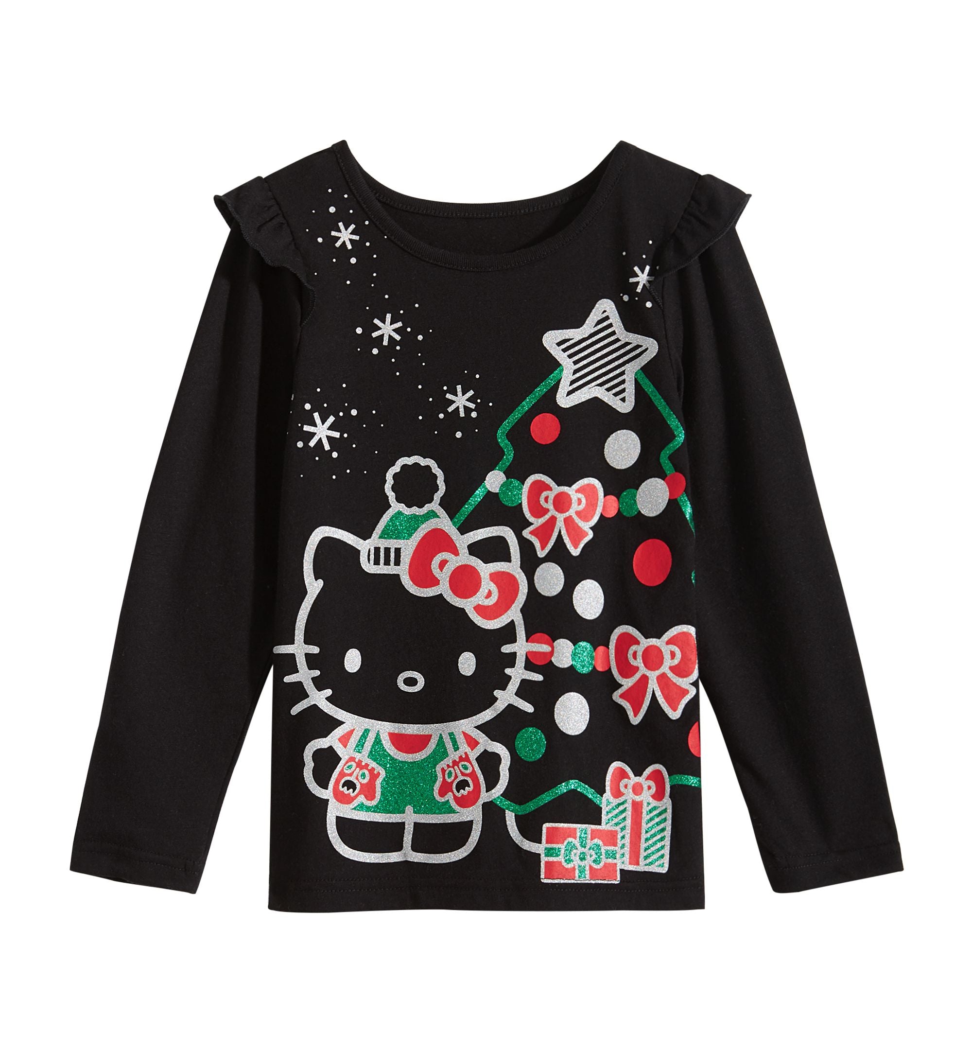 Hello Kitty Little Girls Graphic Print T-Shirt