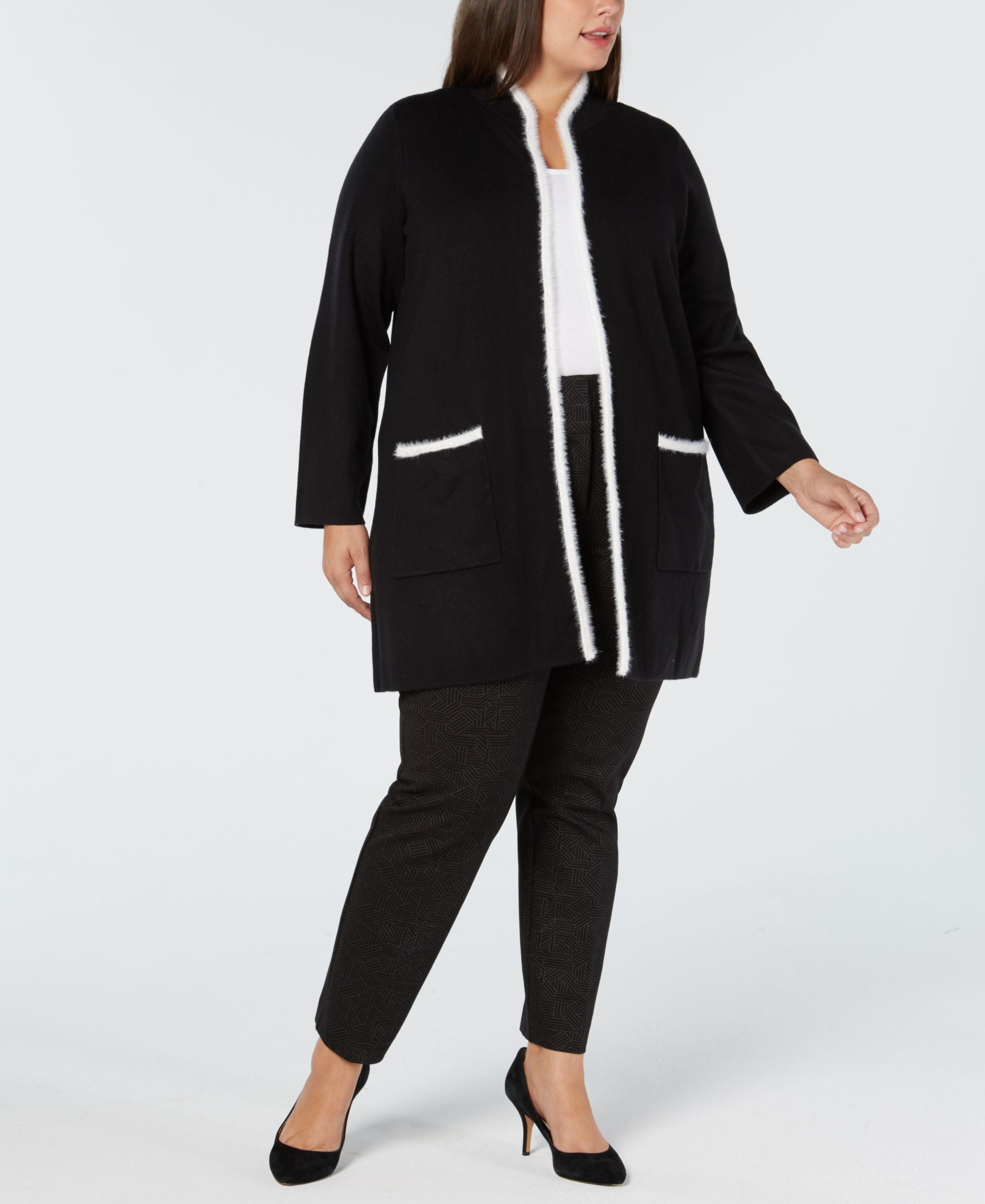 Alfani Plus Size Sweater Jacket