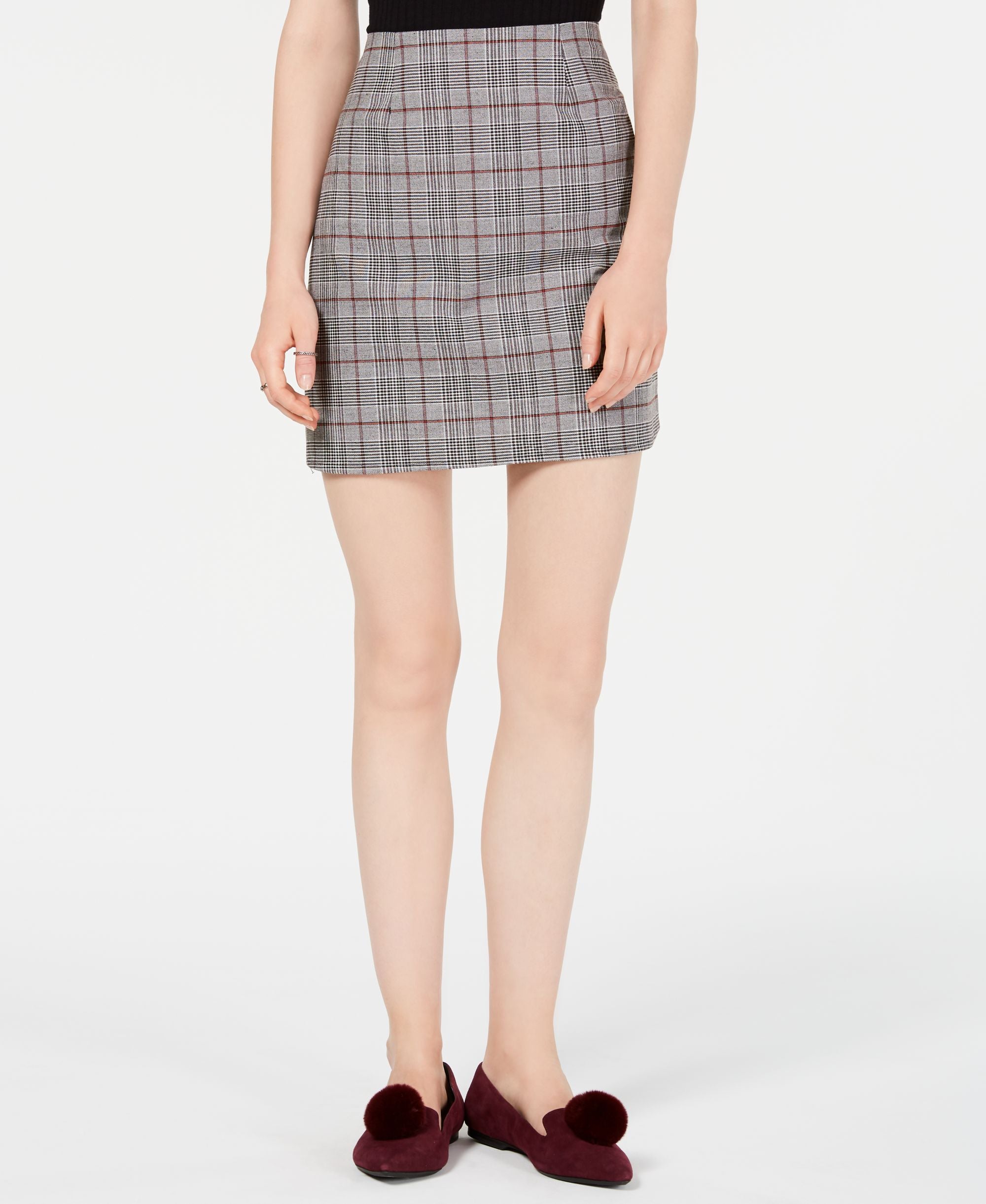 T.d.c. Topson Plaid Mini Skirt