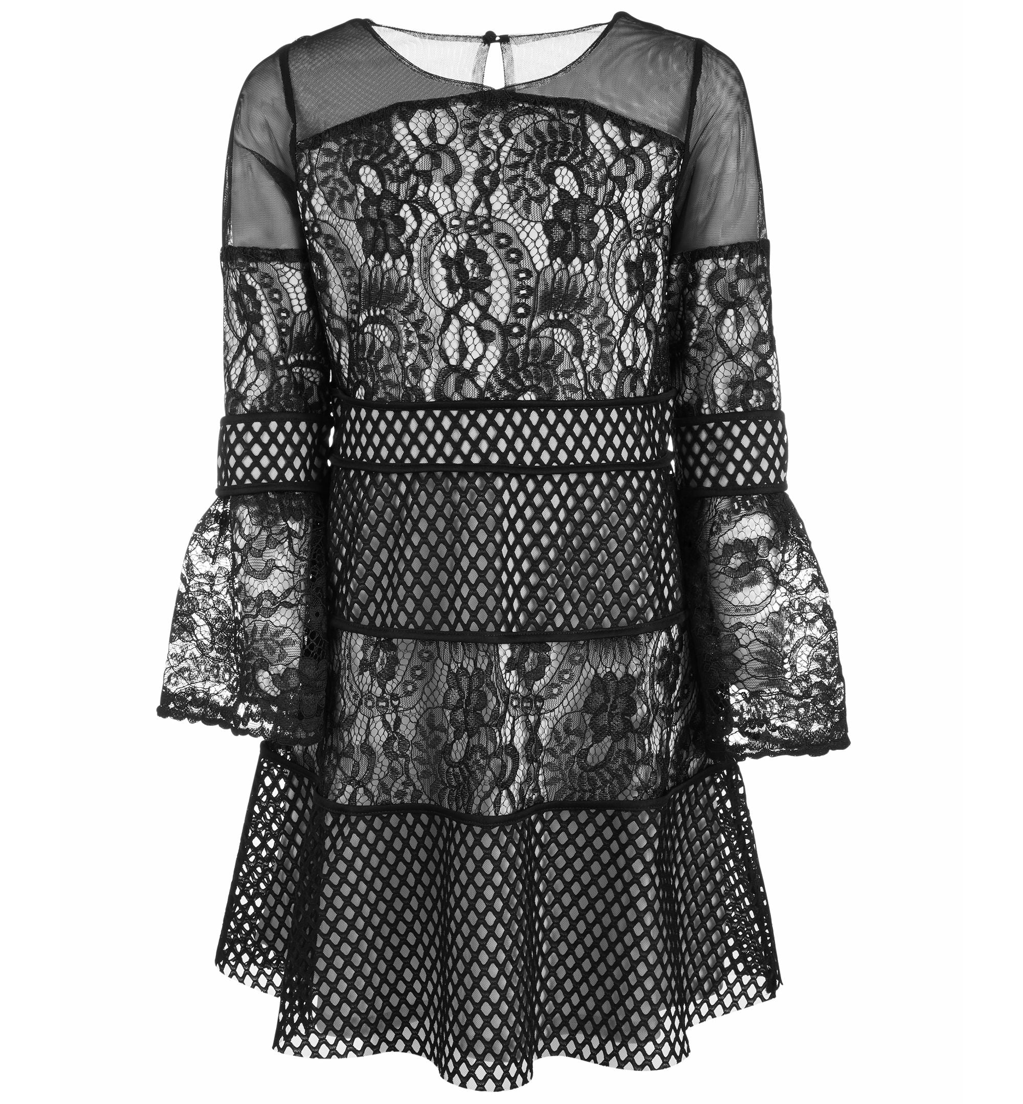 Us Angels Big Girls Lace Mesh Dress