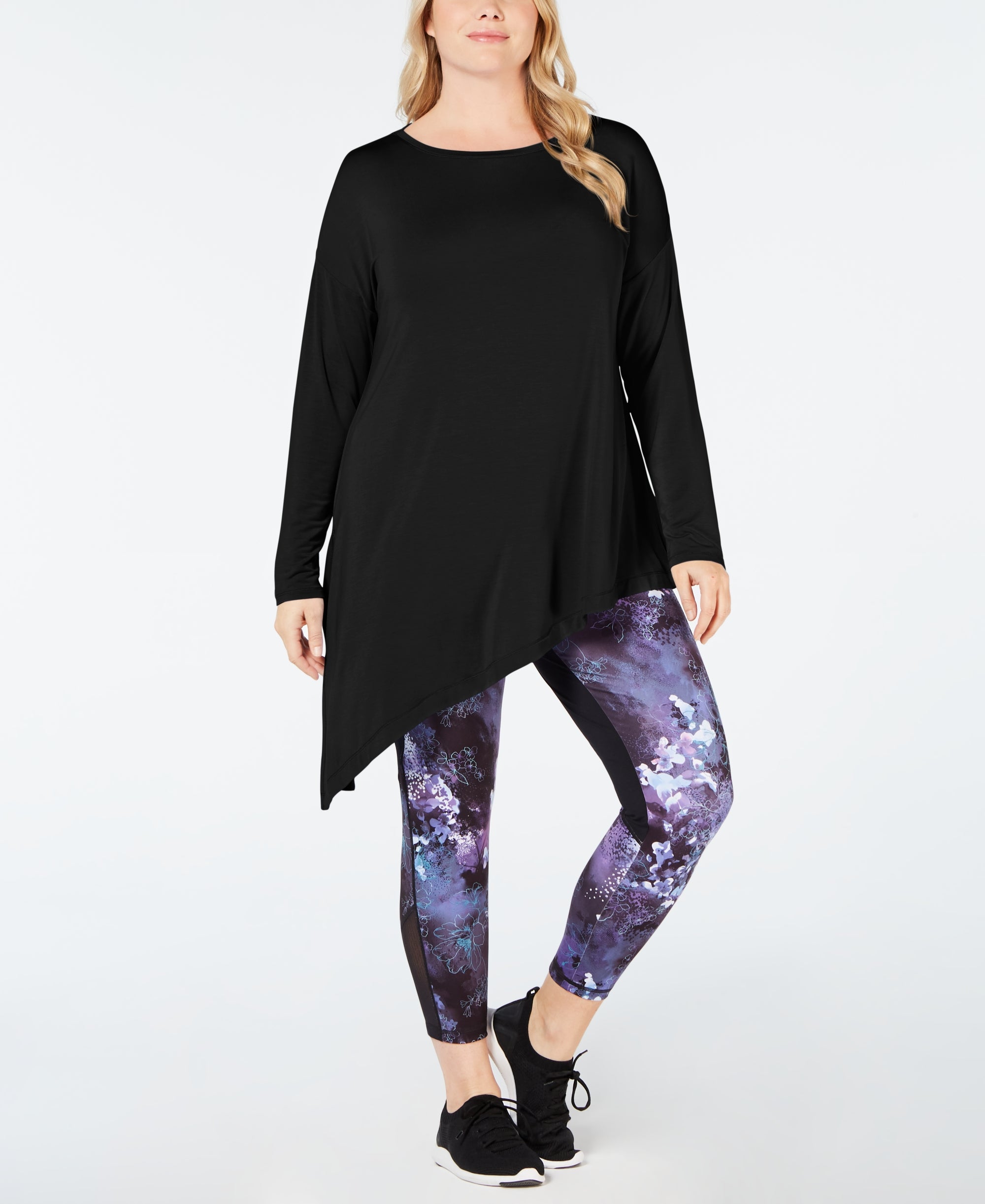 Plus Size Asymmetrical Top