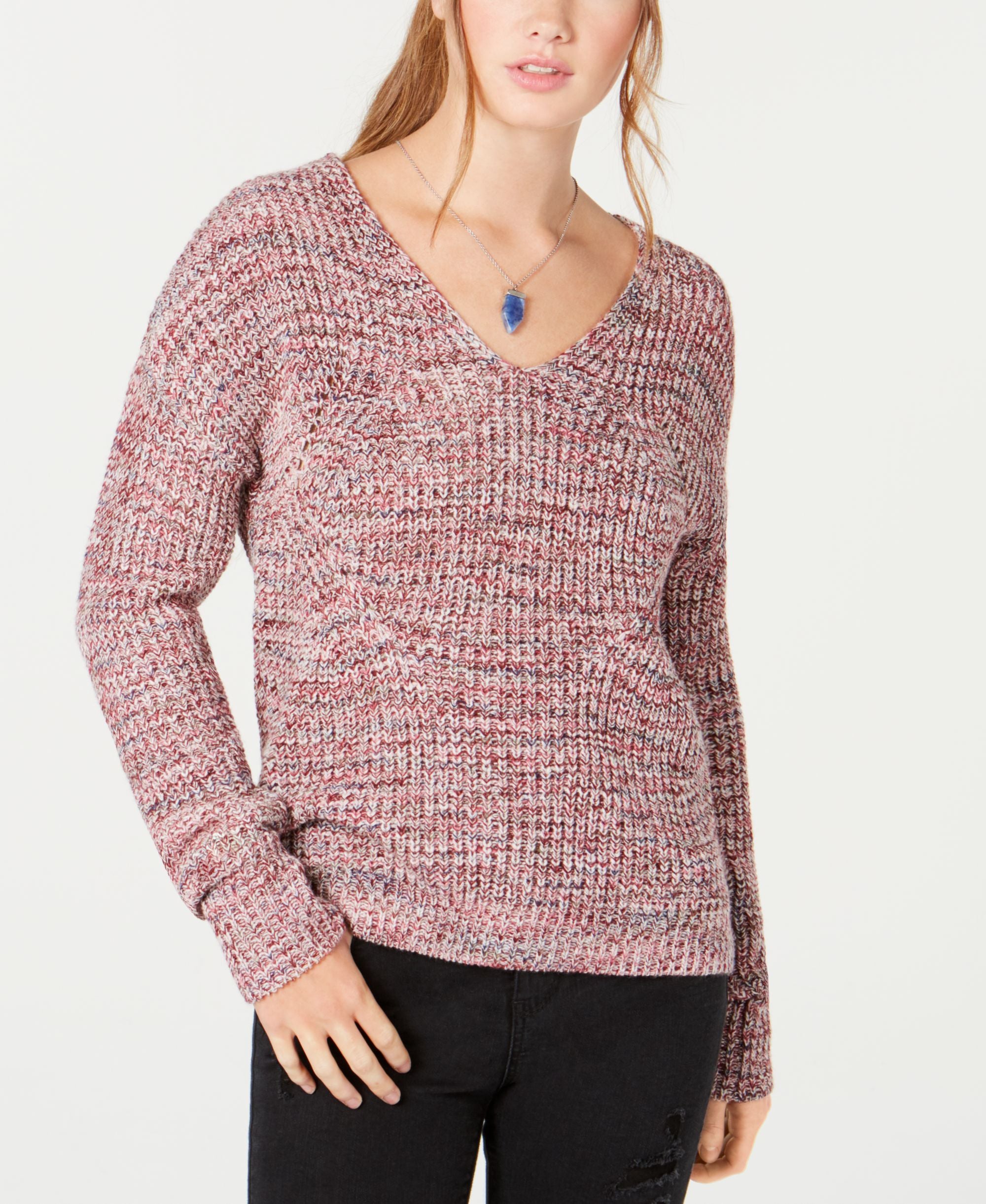 American Rag Juniors Lace Up Sweater