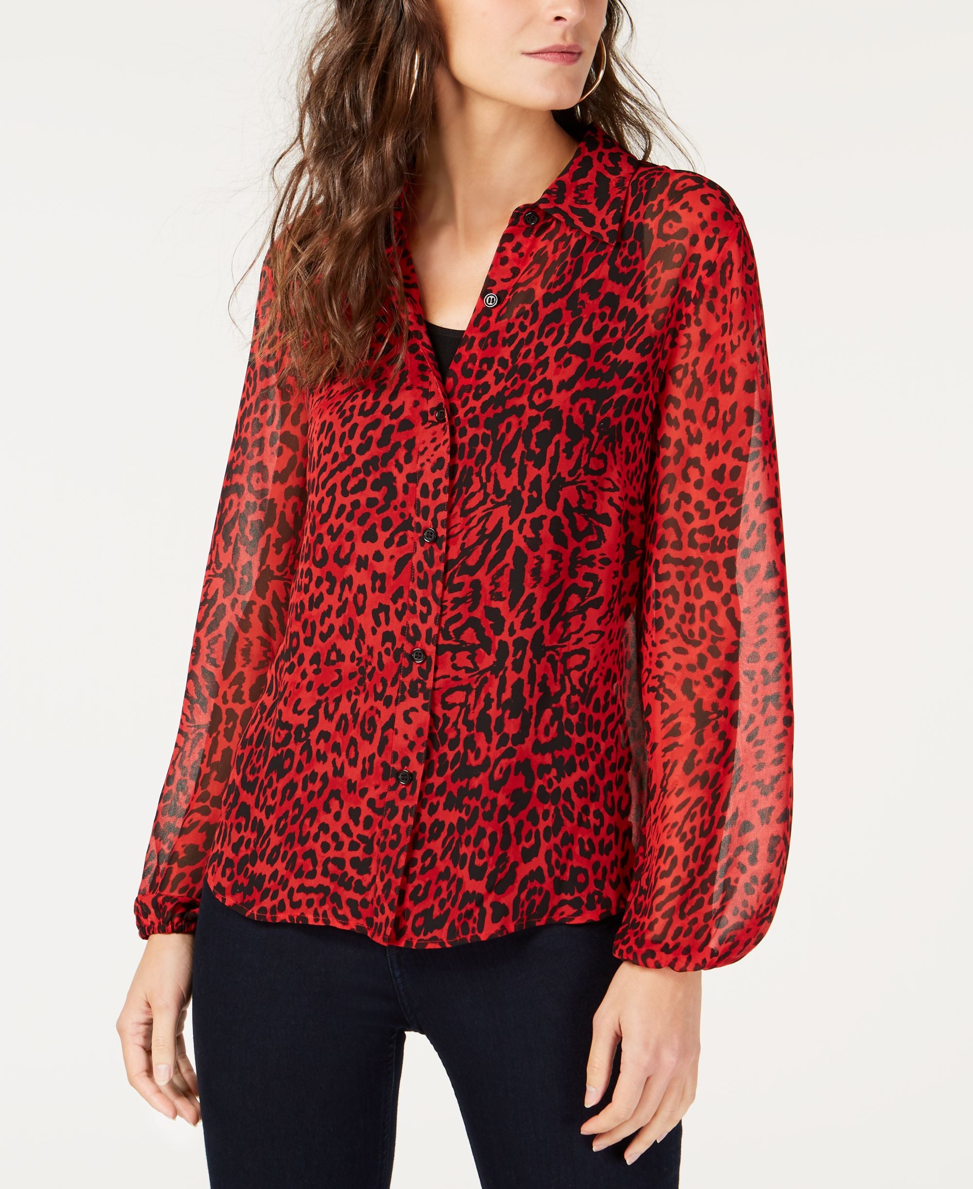 Petite Printed Blouse