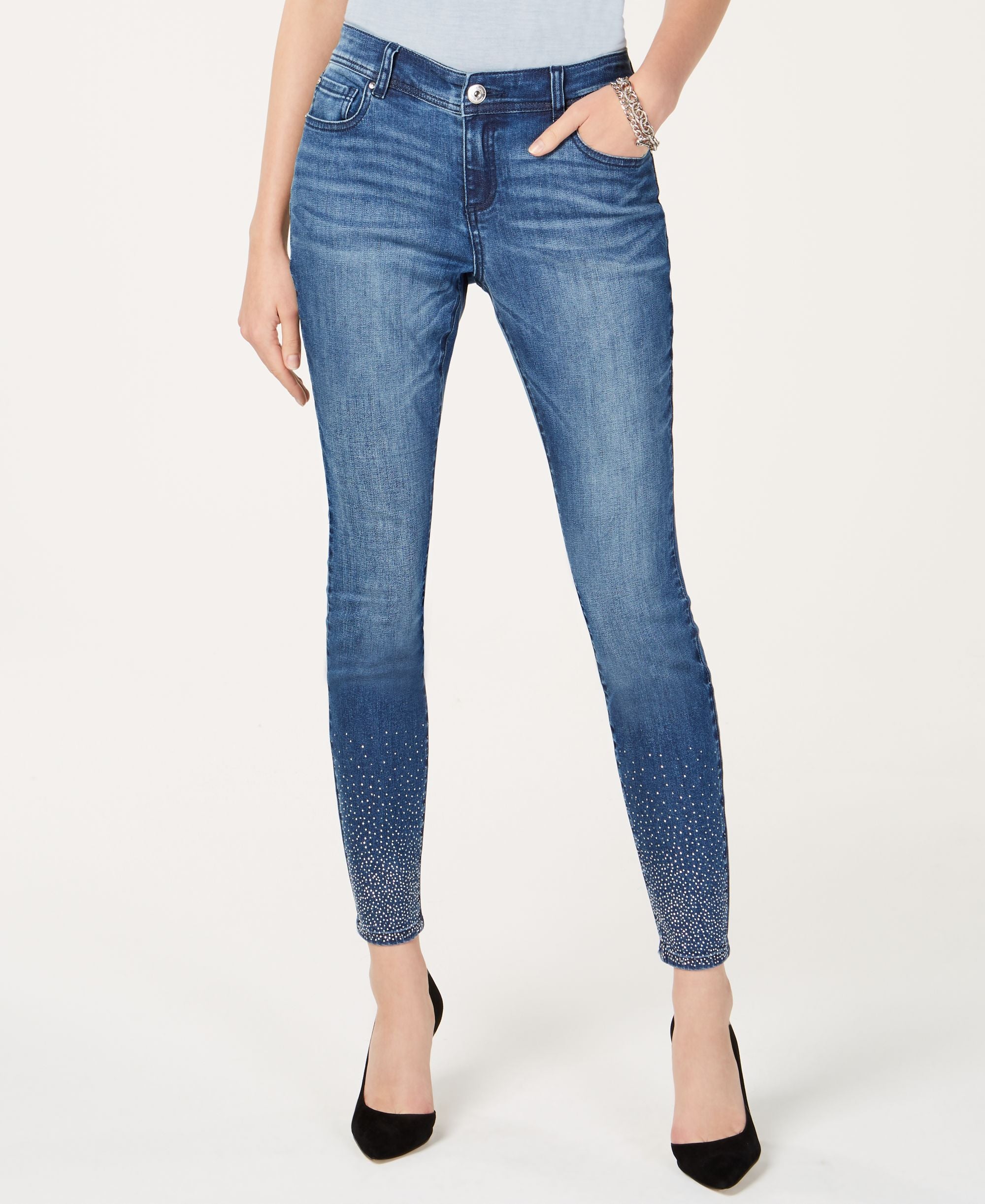 I.N.C. Studded Skinny Jeans