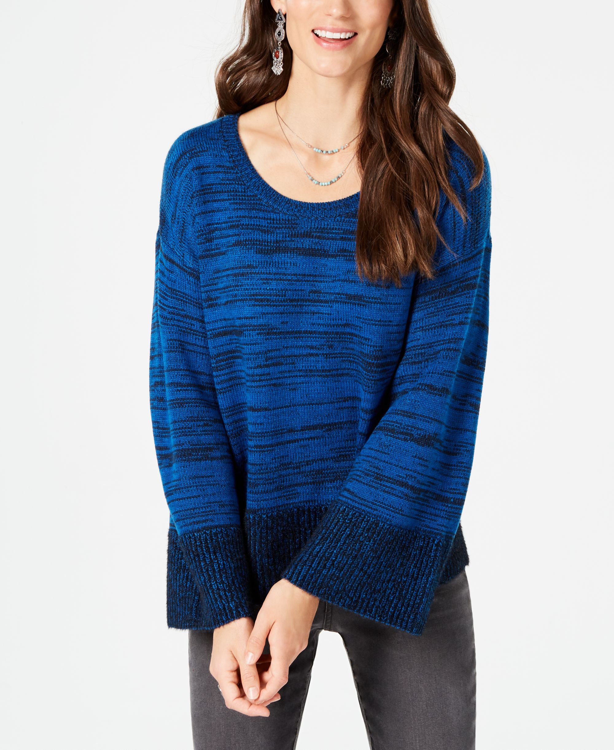Marled Colorblocked Sweater