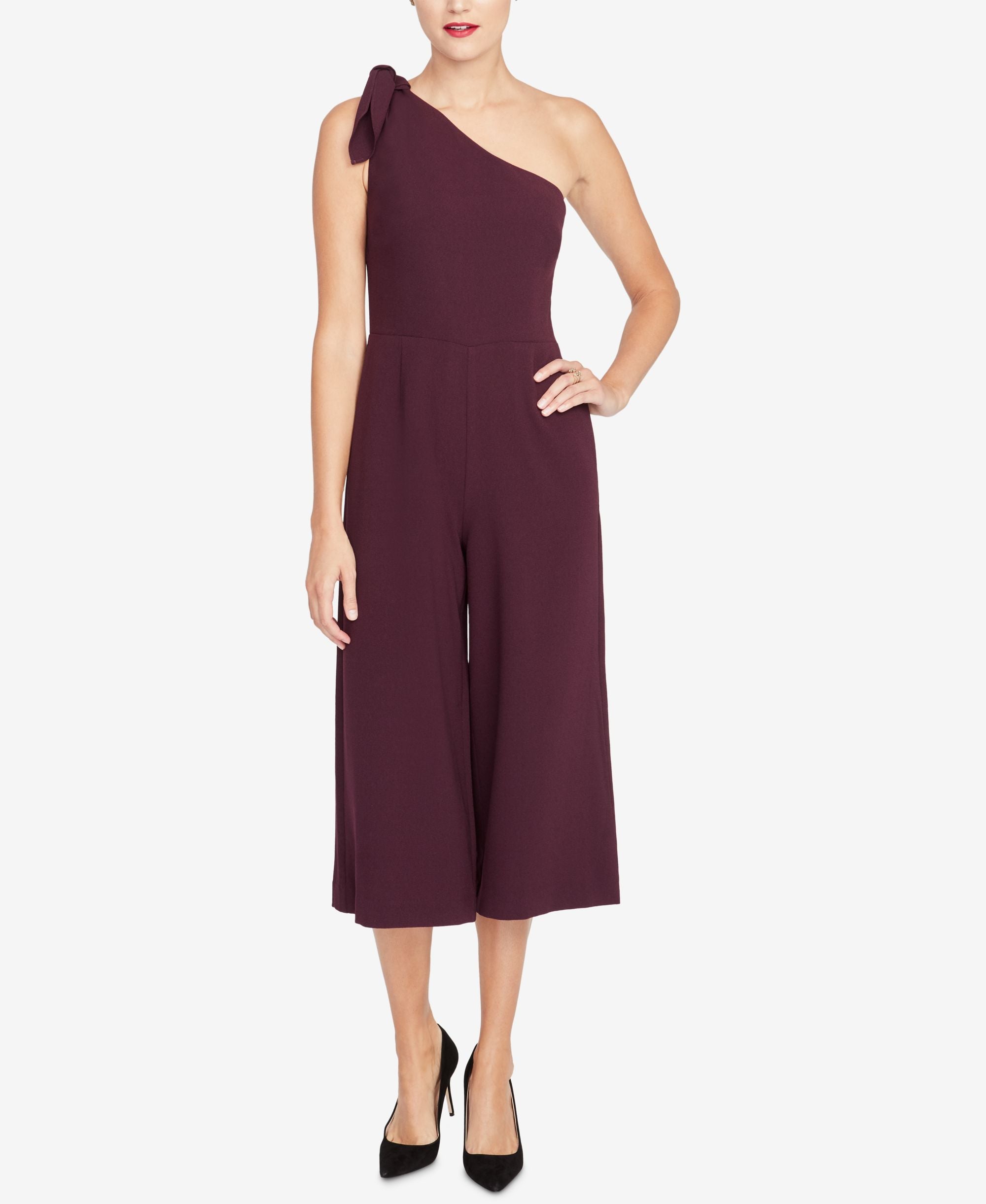Rachel Rachel Roy Cropped One Shoulder Jumpsuit
