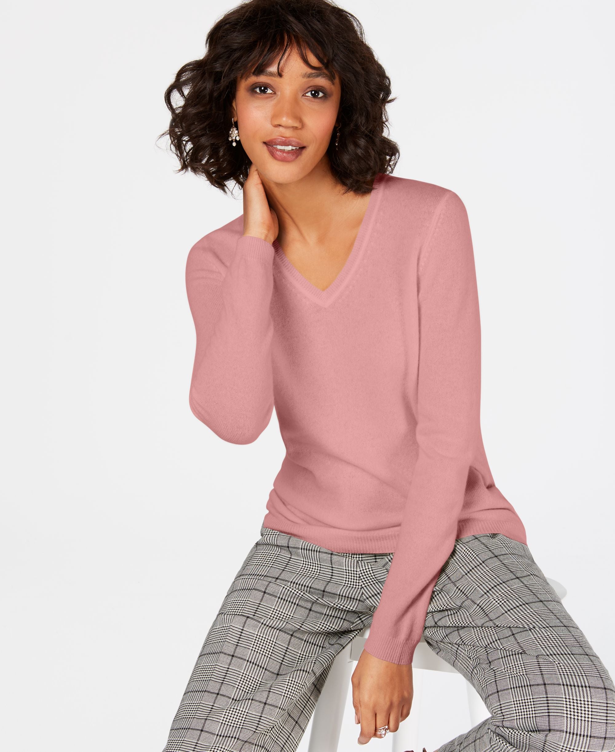 Pure Cashmere V Neck Sweater