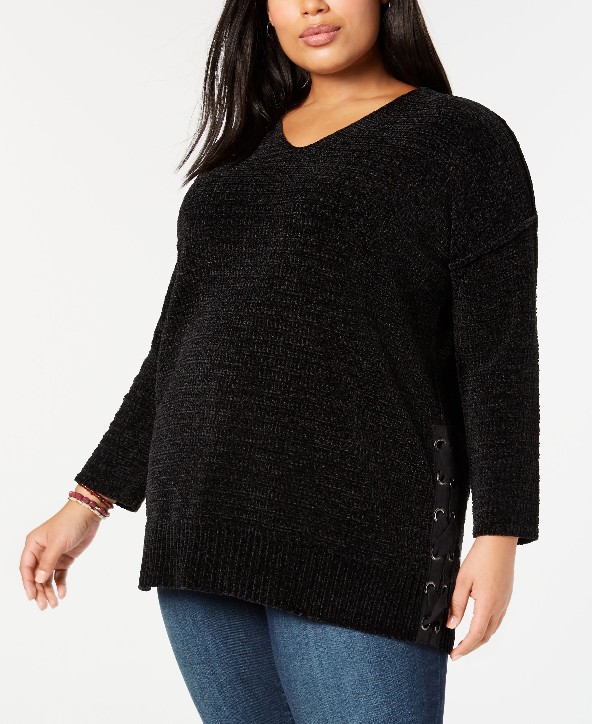 Plus Size Chenille Tunic Sweater