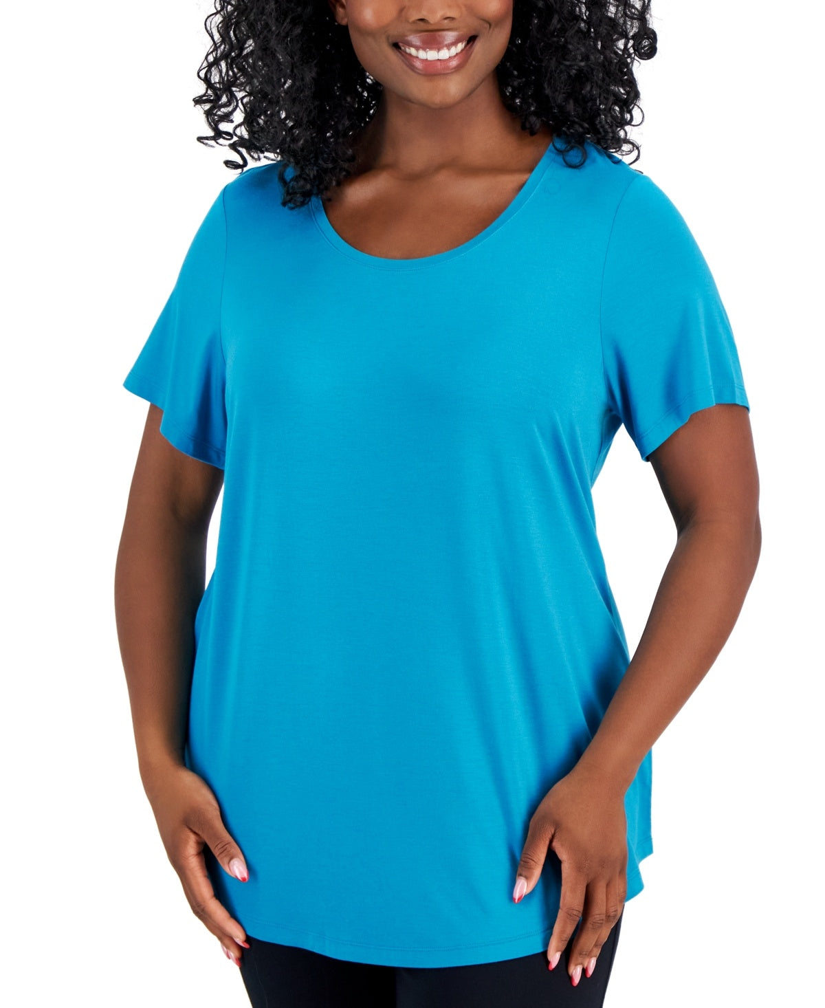 JM Collection Plus Size Short Sleeve Top