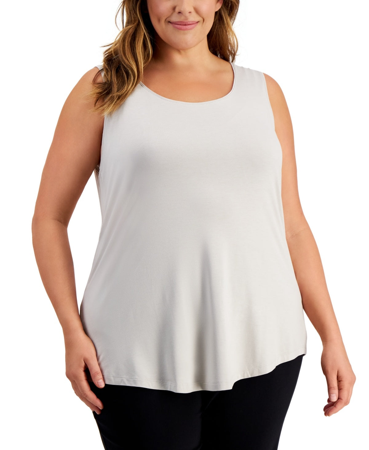 Plus Size Scoop-Neck Sleeveless Top