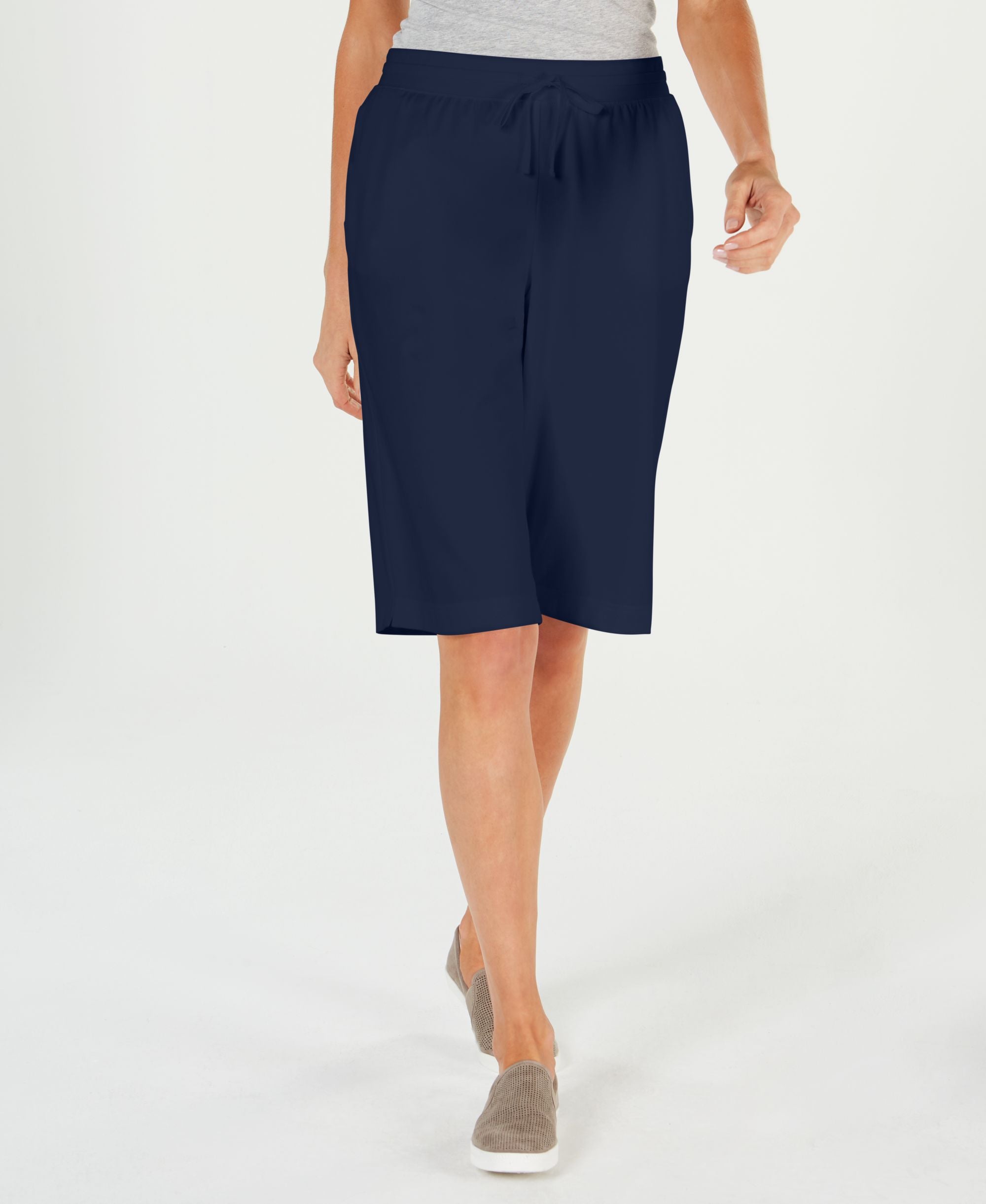 Karen Scott Pull On Knit Skimmers