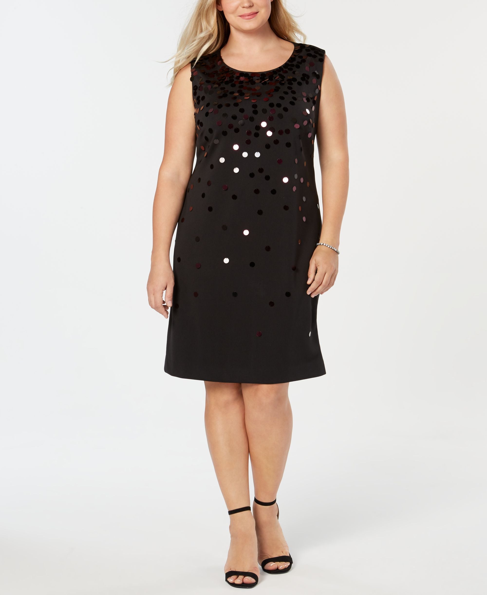 Plus Size Paillette Shift Dress