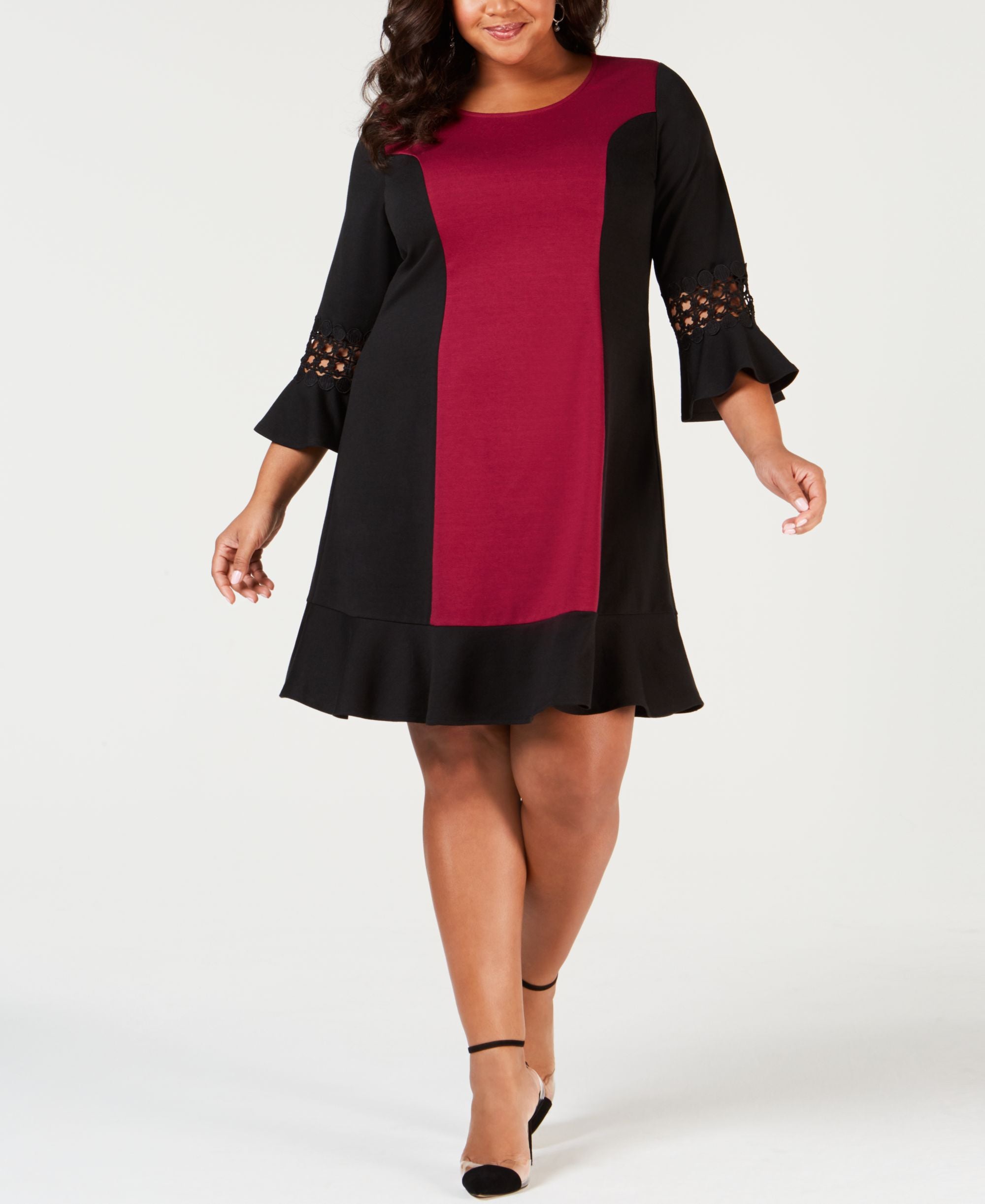 NY Collection Plus Size Colorblocked Sheath Dress