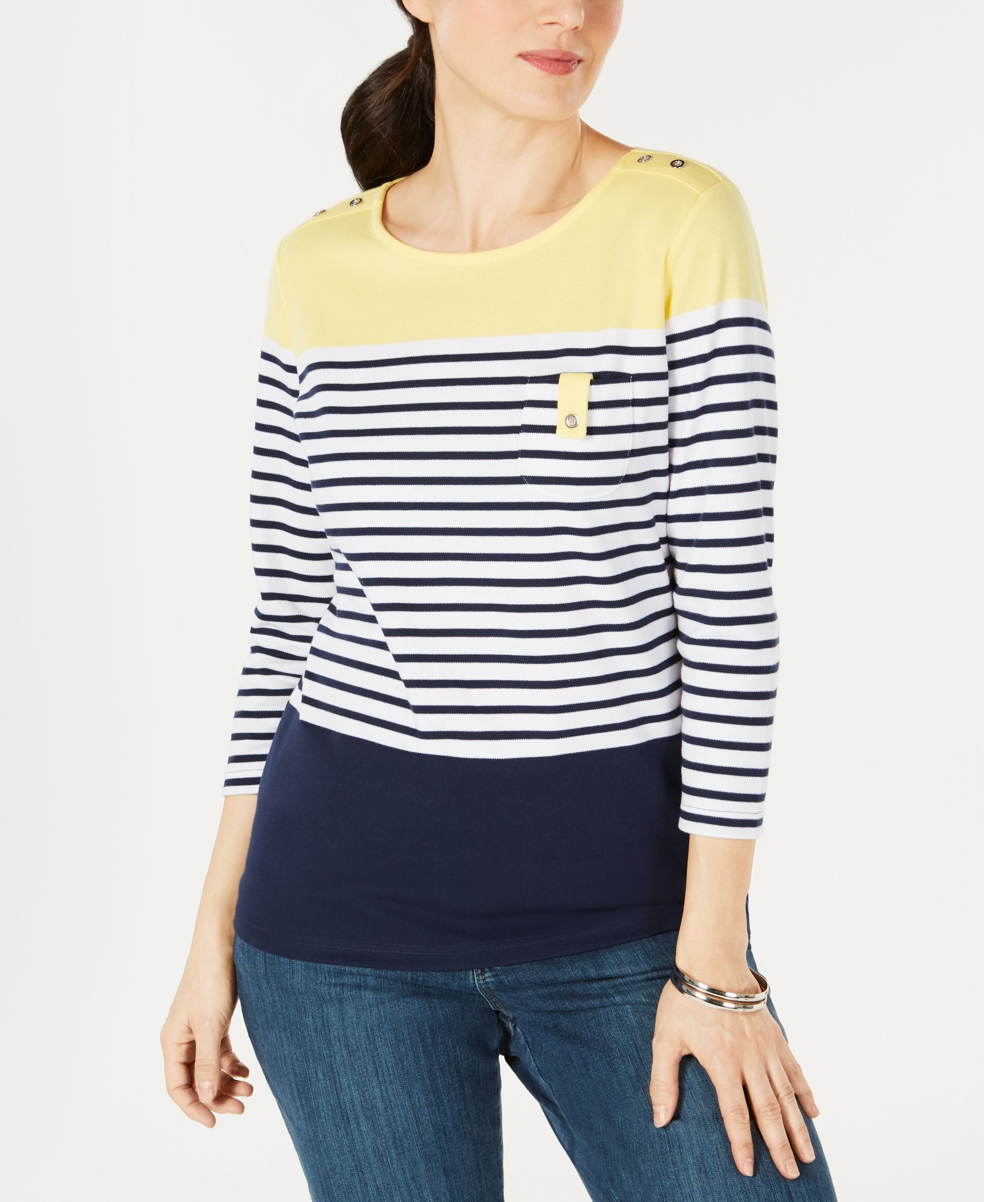 Plus Size Striped Top