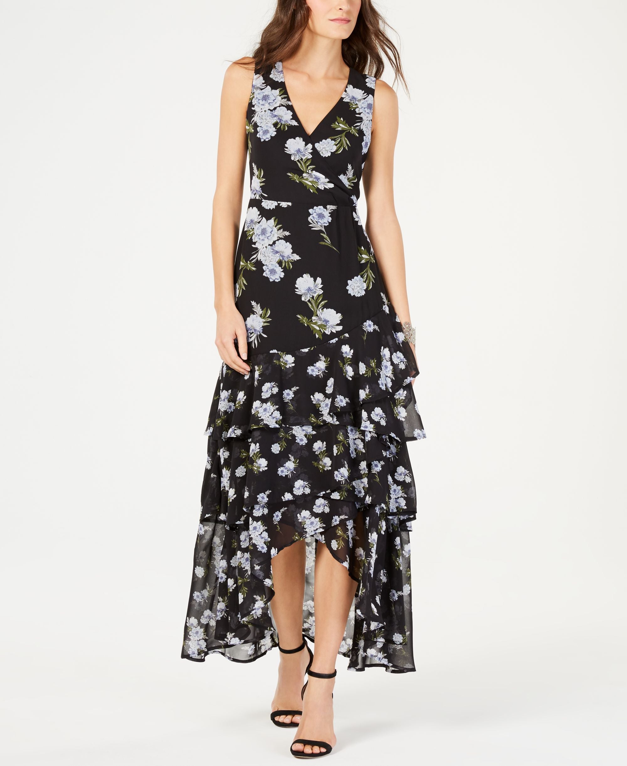 Petite Tiered Hem Maxi Dress