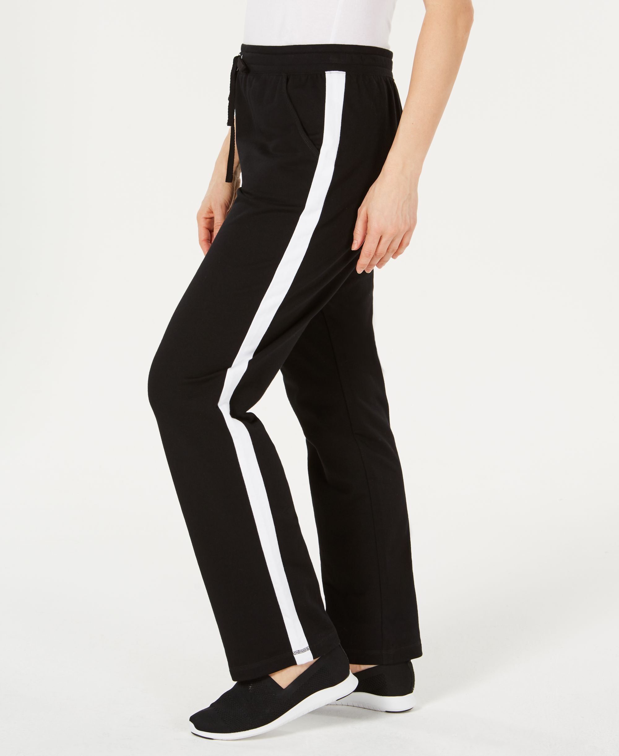 Petite Colorblocked-Side Pants