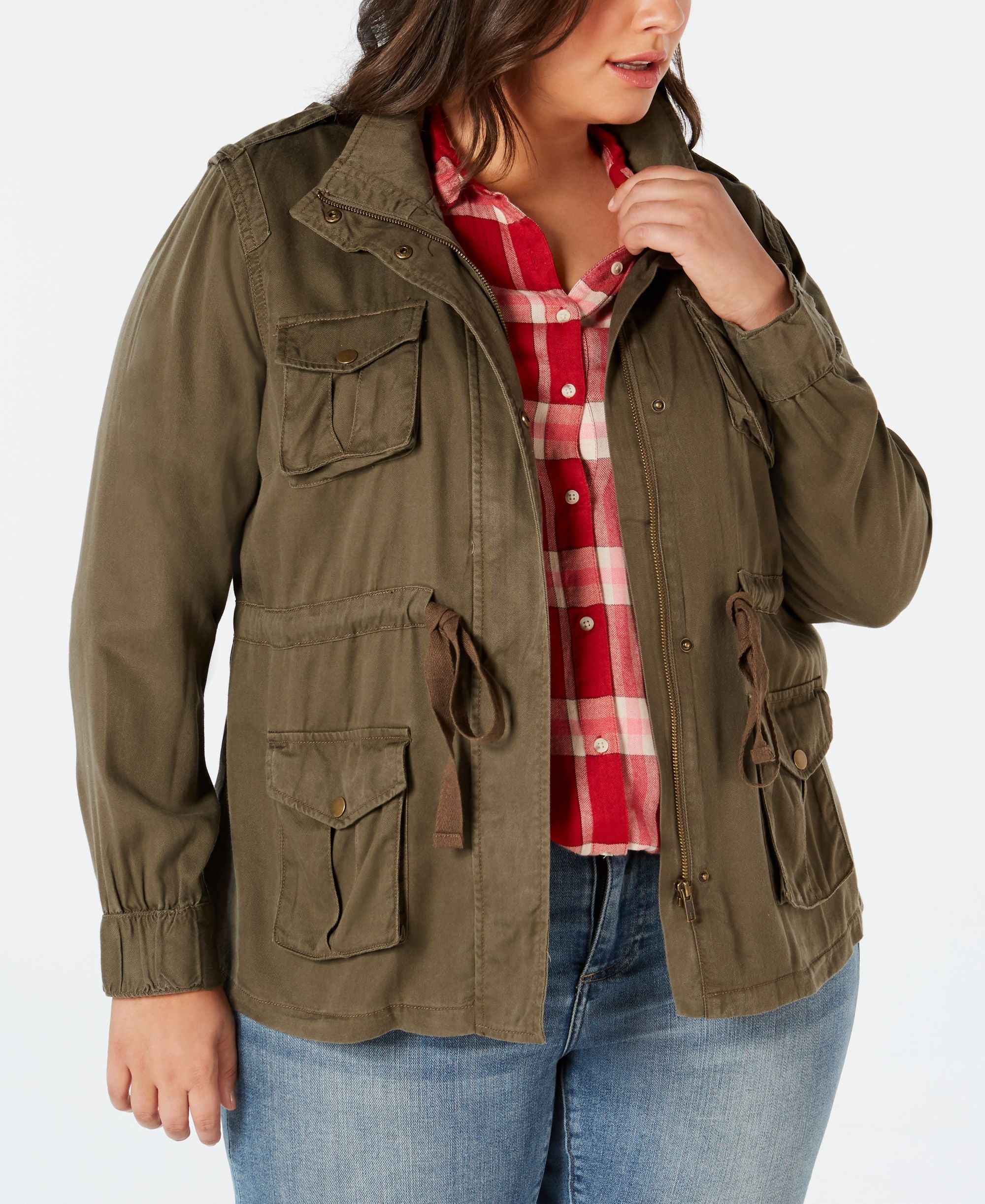 Style & Co Plus Size Cargo Jacket