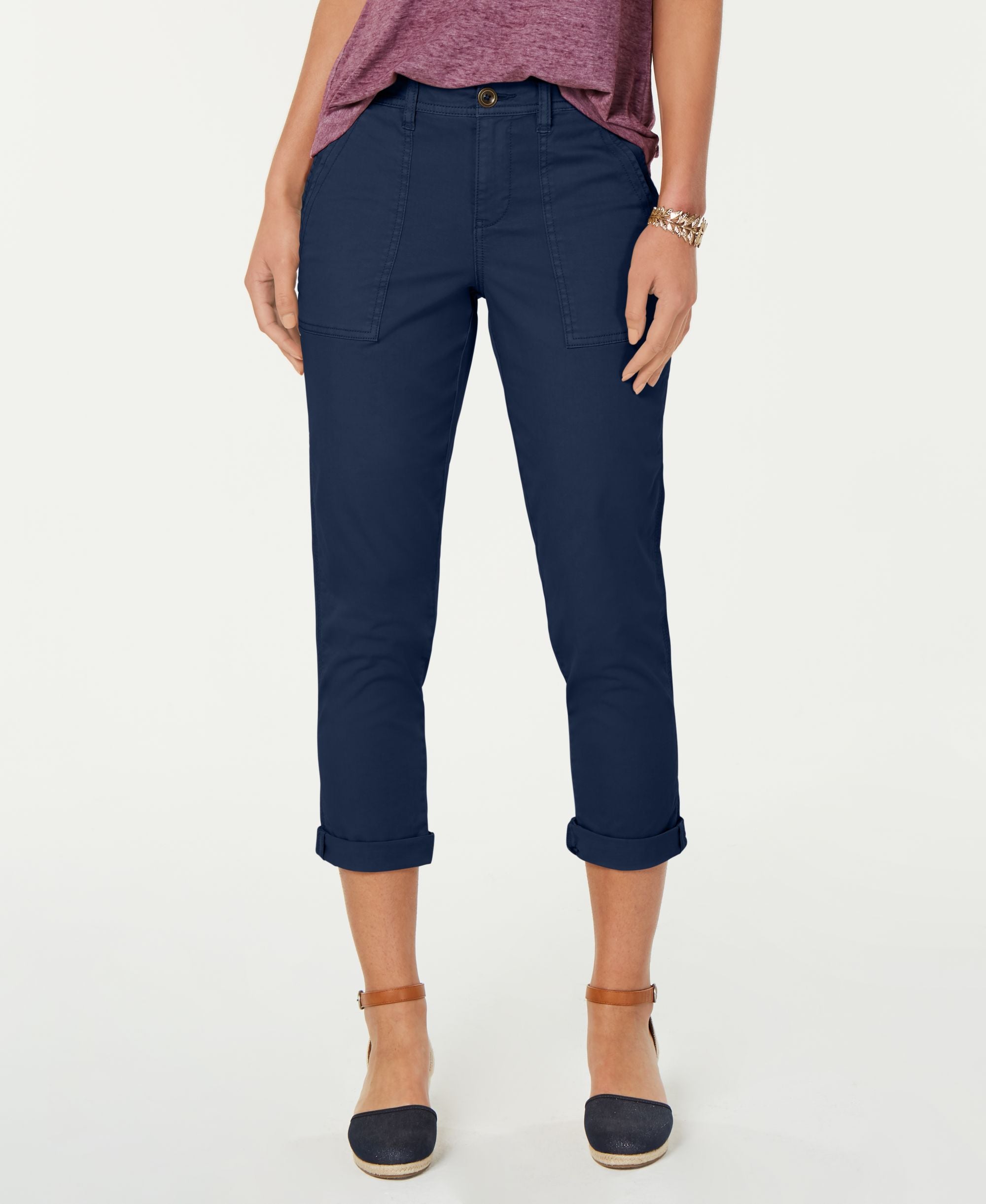 Cuffed Capri Pants