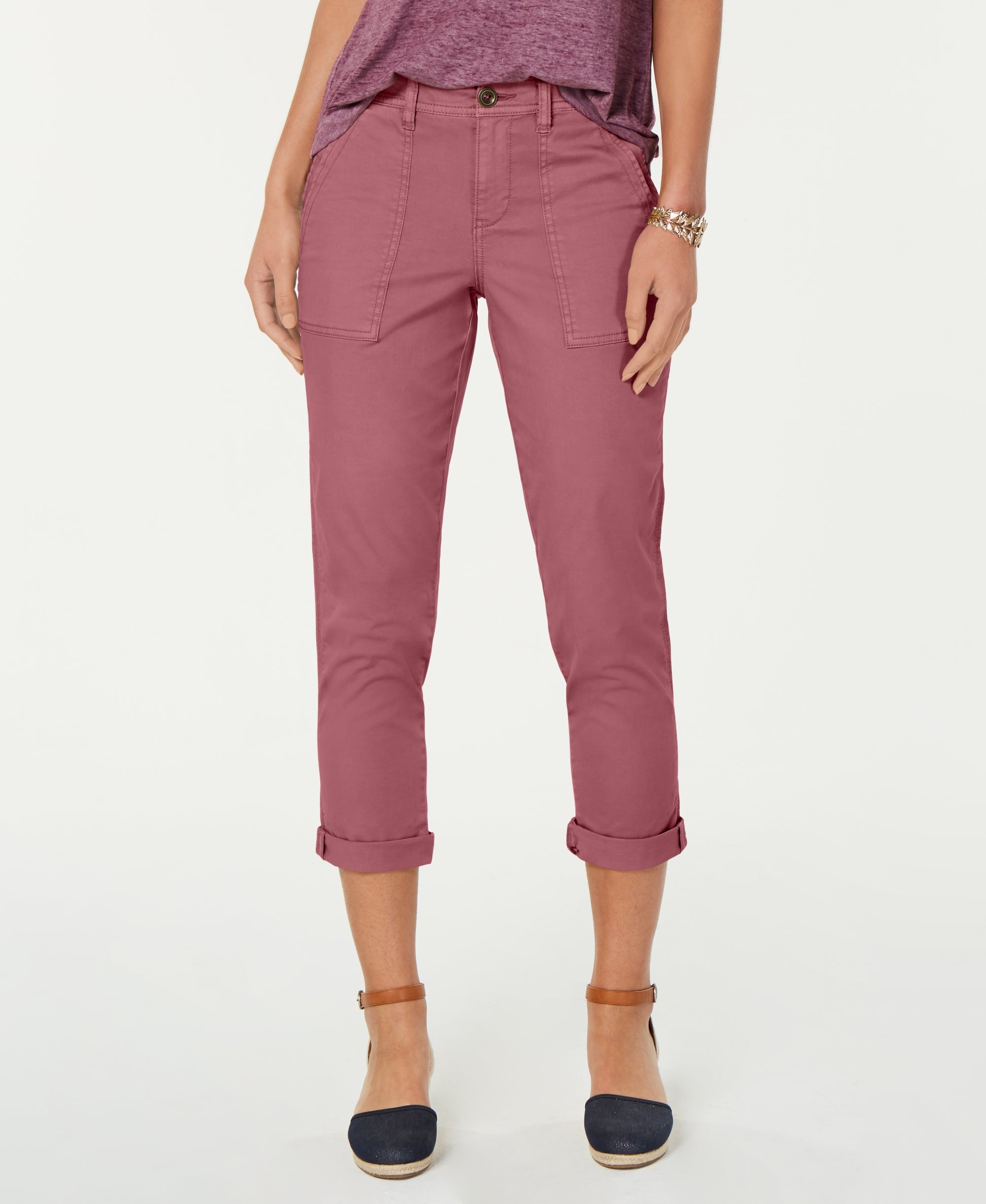 Cuffed Capri Pants