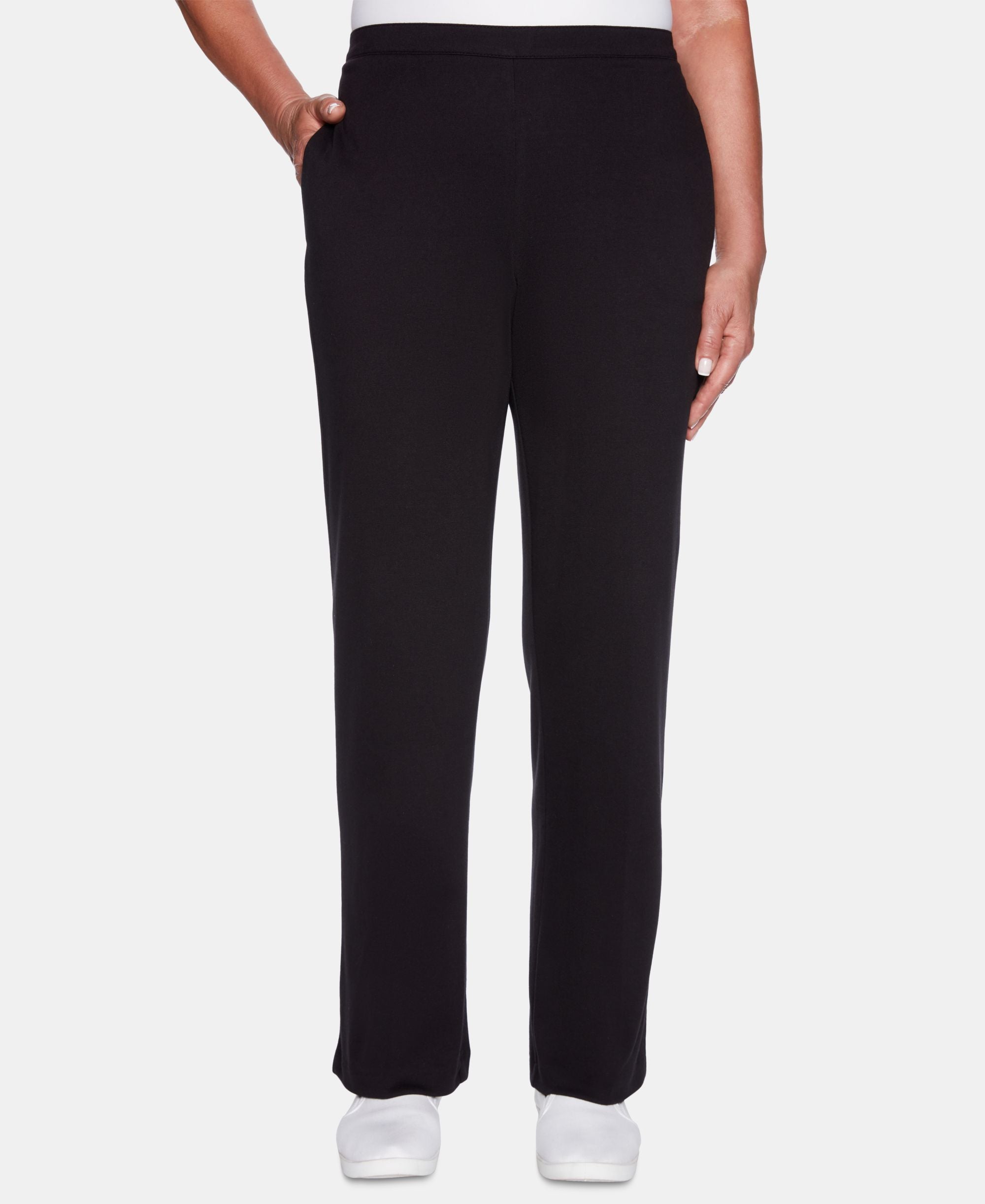 Alfred Dunner Grand Boulevard Solid Straight Leg Pants