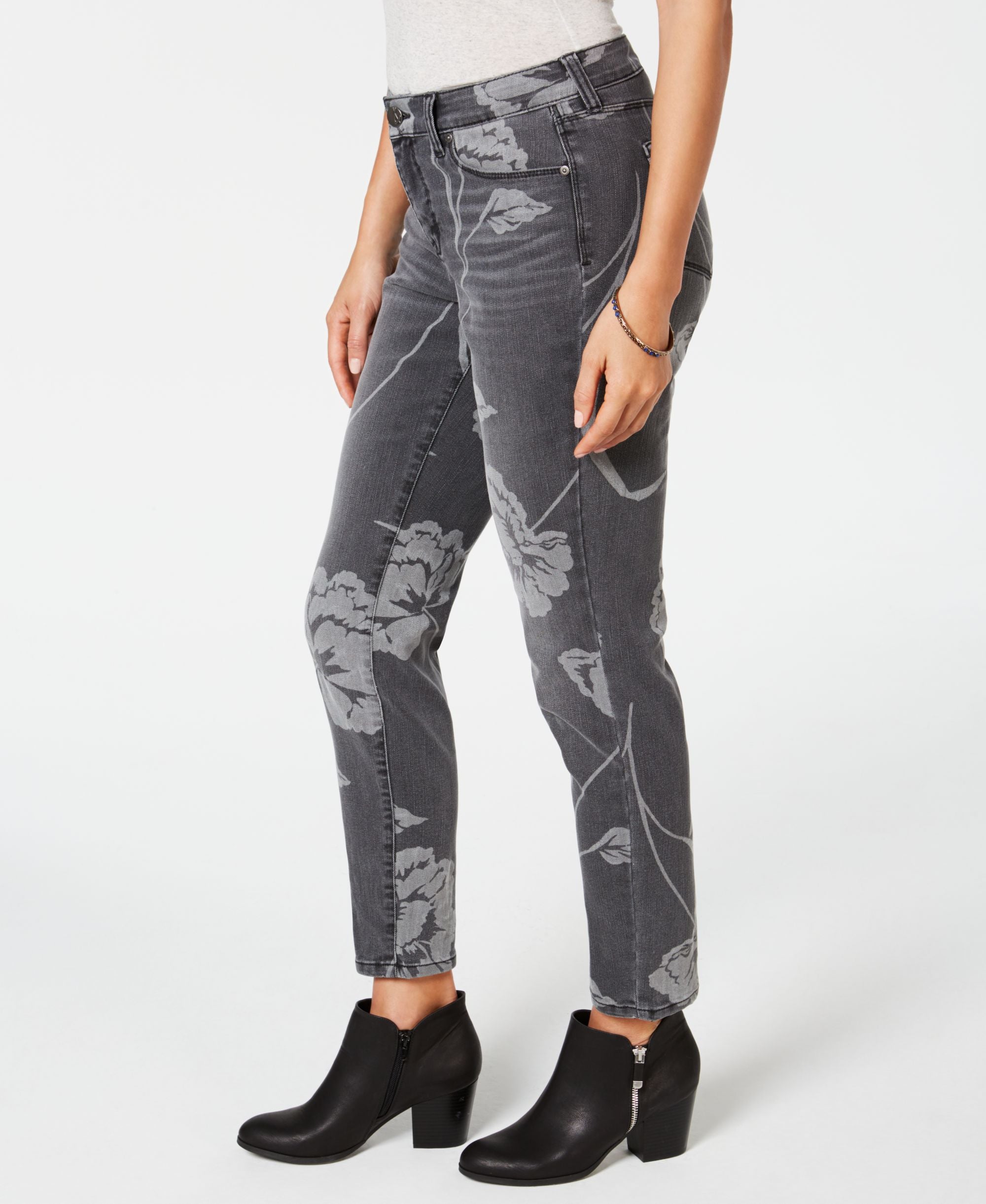 Printed Curvy Skinny Jeans
