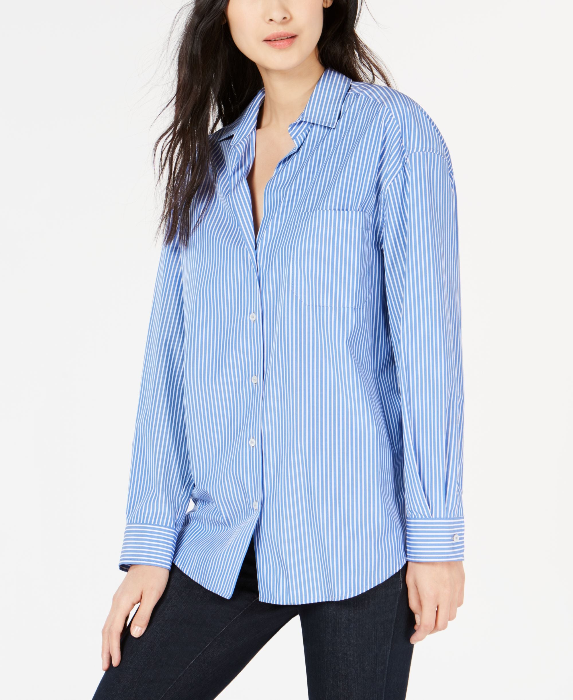 Weekend Max Mara Cotton Shirt (Light Blue, 6)