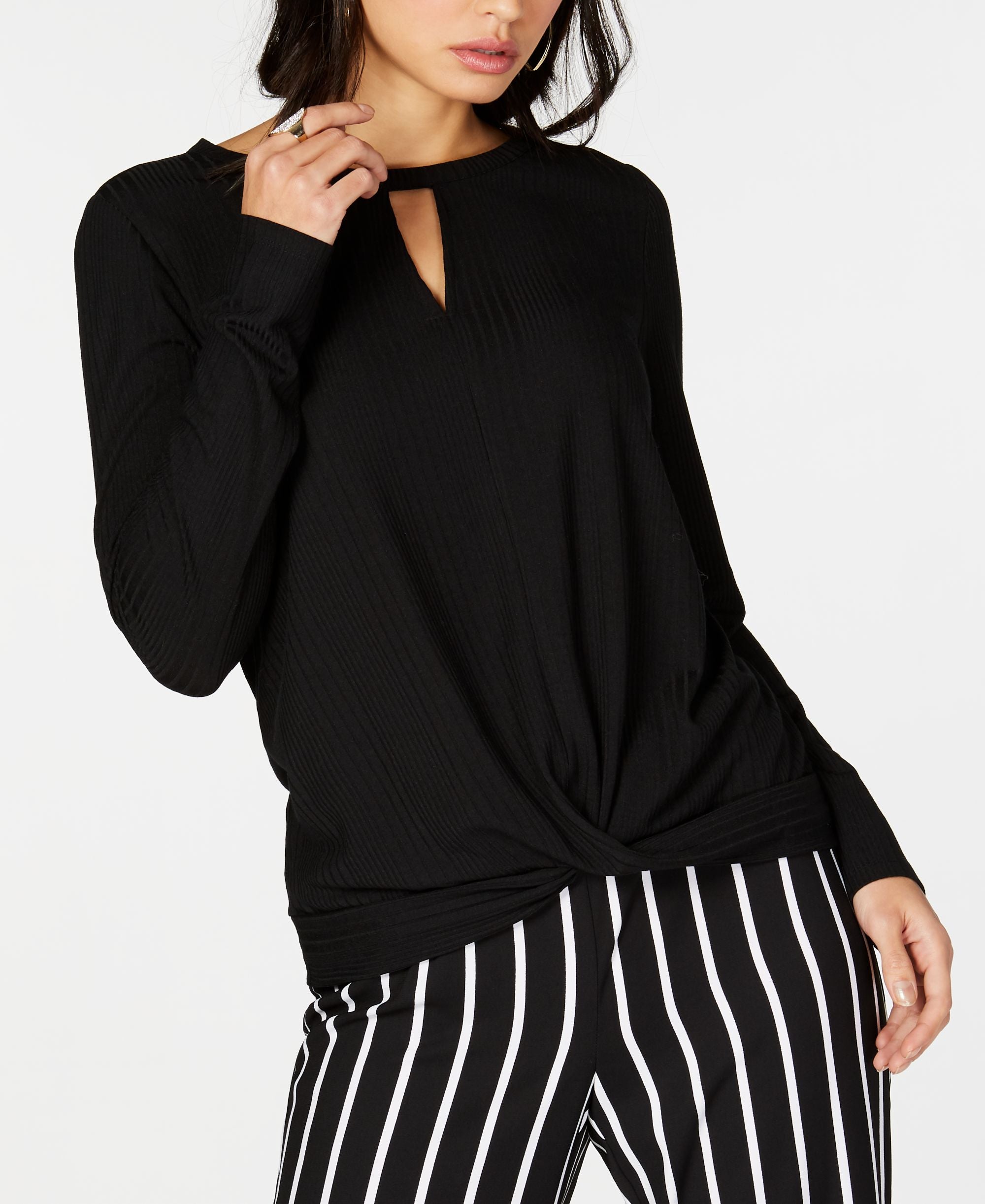 I.N.C. Twisted Keyhole Top