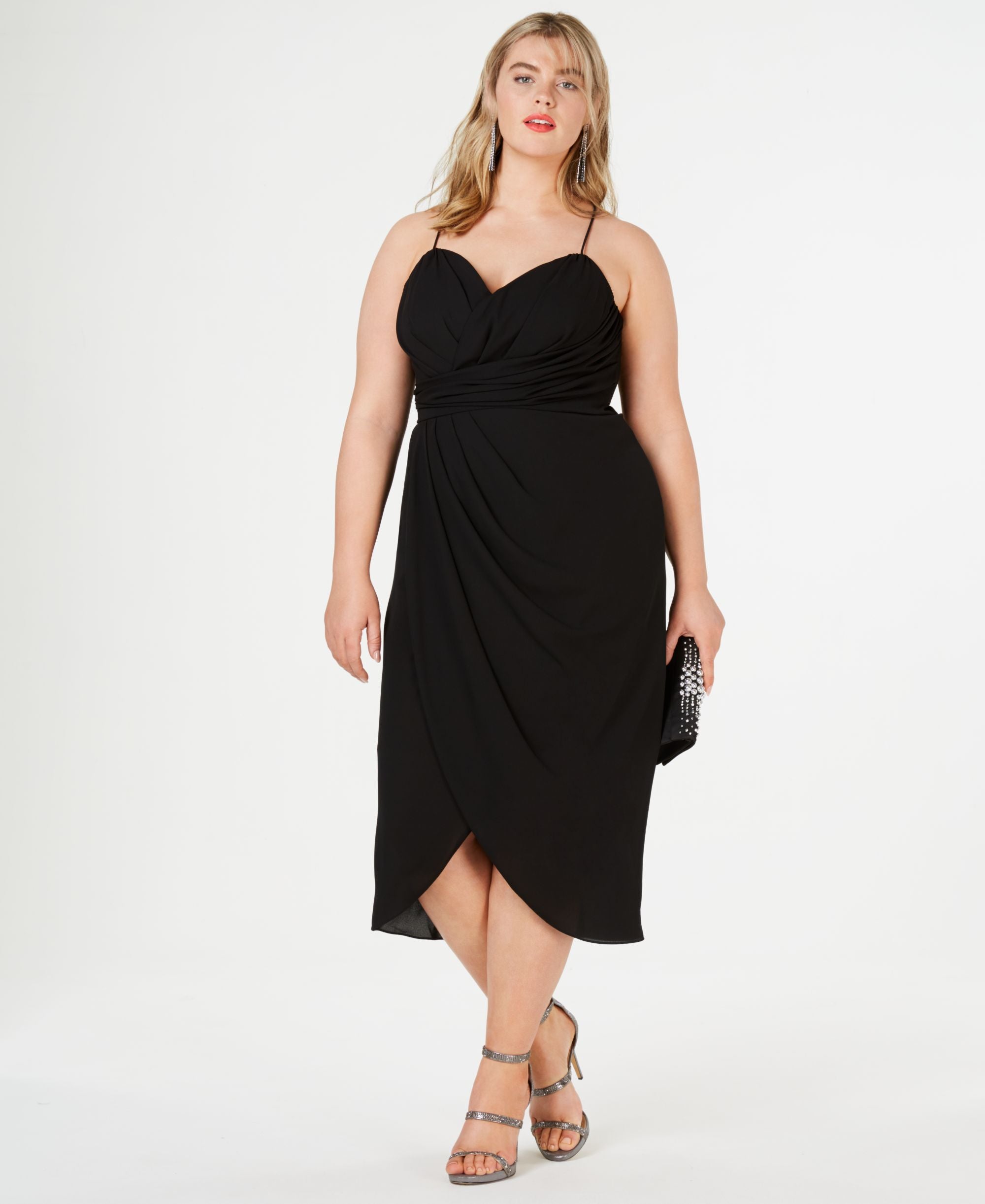 City Chic Trendy Plus Size Adoration Draped Midi Dress