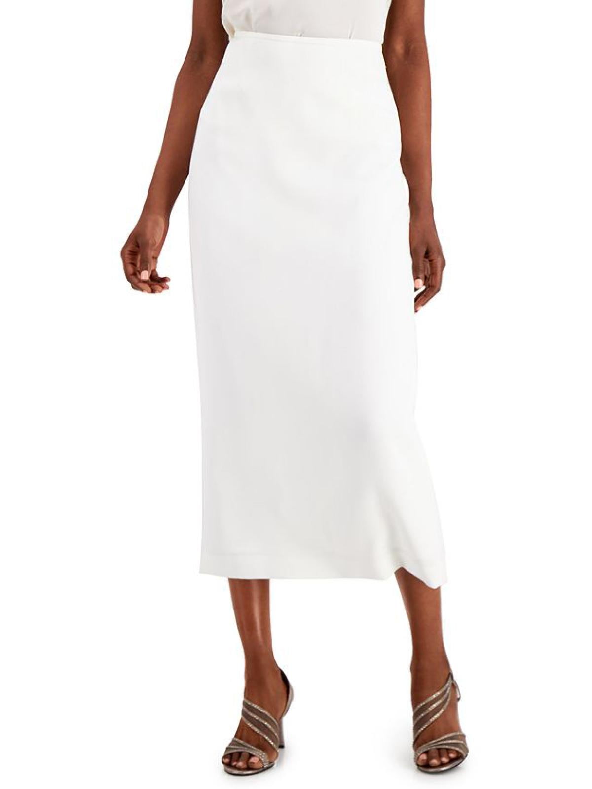 Crepe Column Skirt