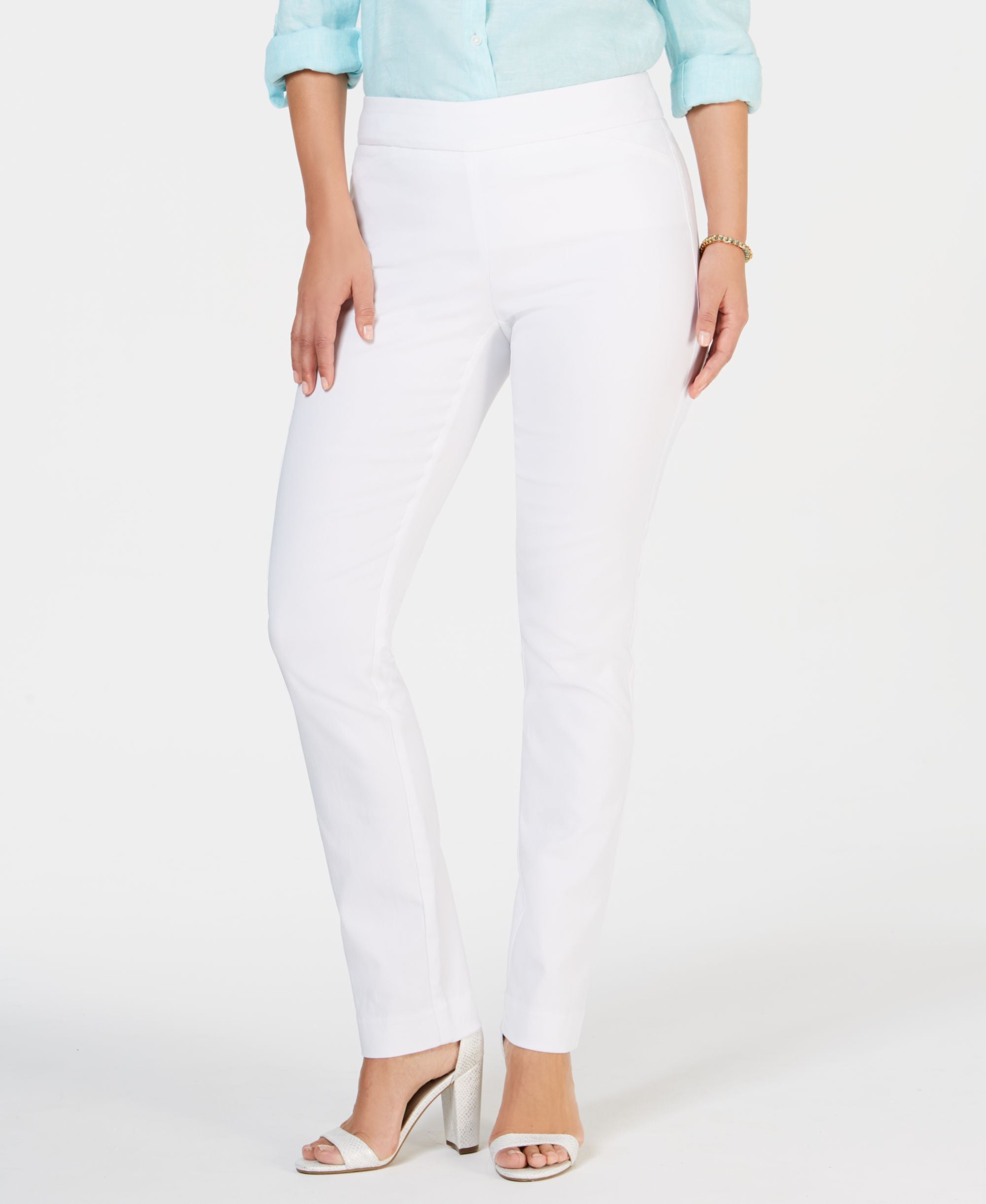 Charter Club Cambridge Skinny Pull-On Tummy-Control Pants