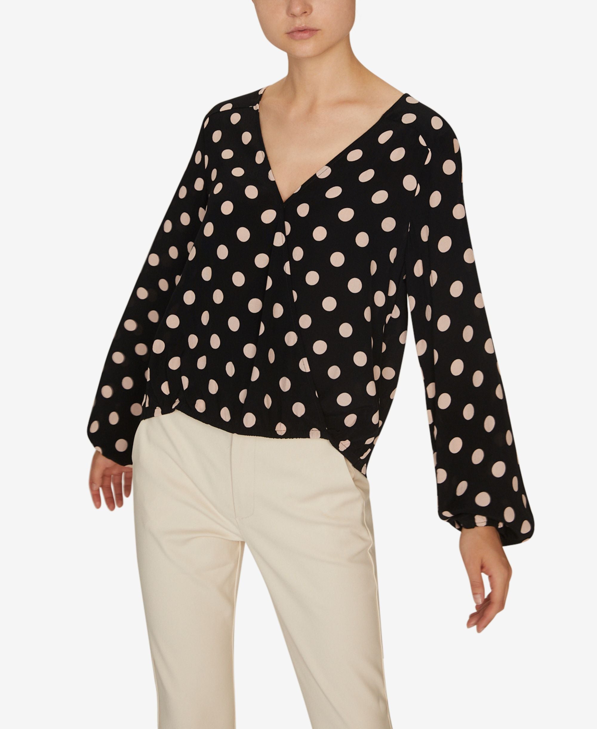 Sanctuary Cori Printed Blouson Sleeve Top