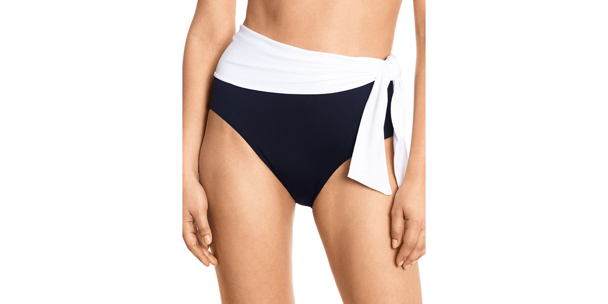 Lauren Ralph Lauren Bel Air High-Waist Sash Bikini Bottom