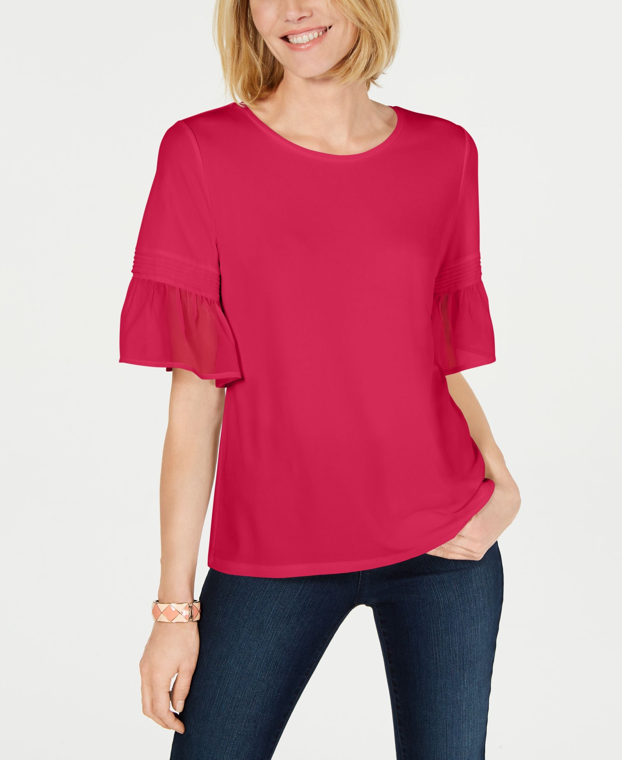 Charter Club Ruffle Sleeve Top