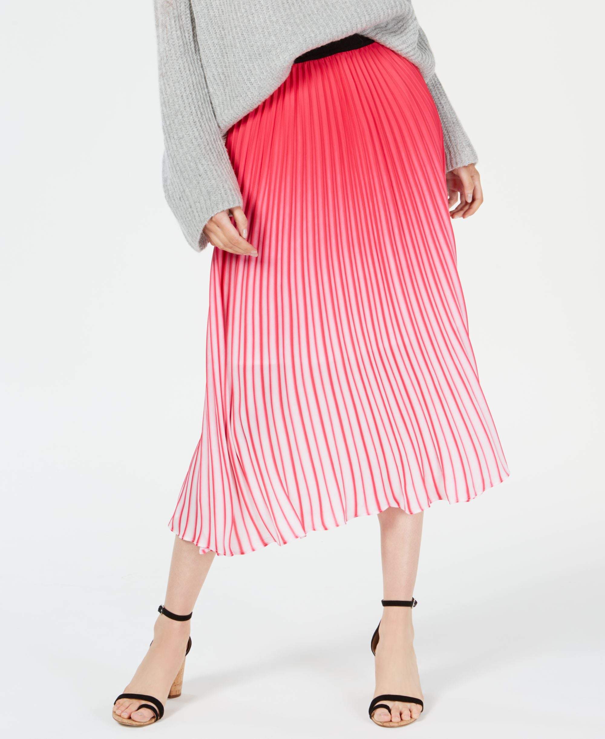 Lucy Paris Ombre Pleated Skirt