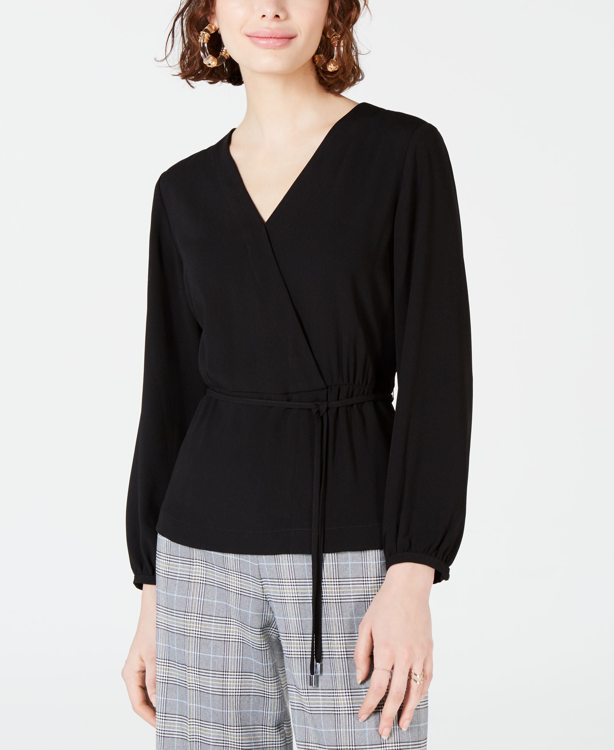 Faux-Wrap Top
