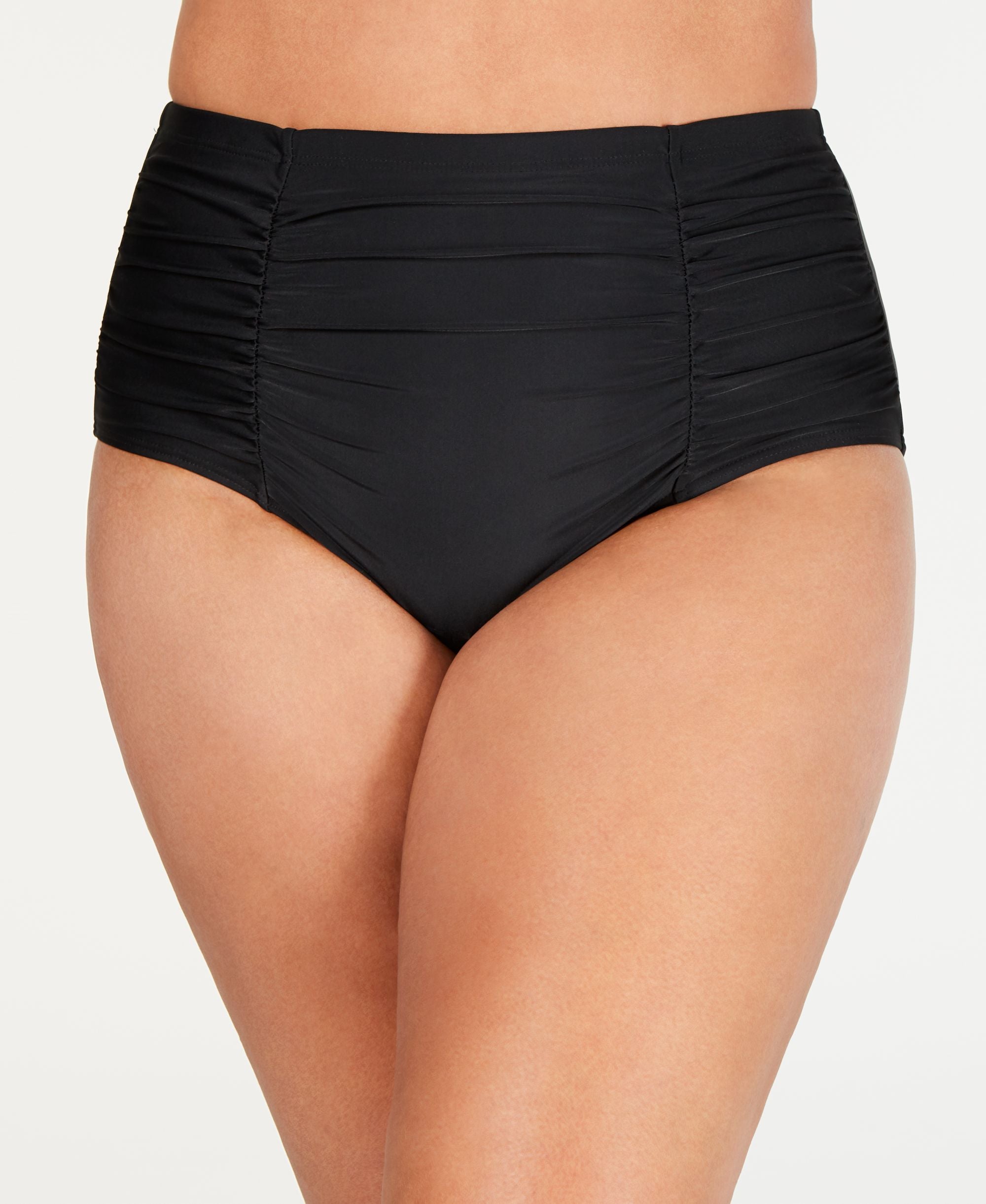 Plus Size High-Waist Bikini Bottoms