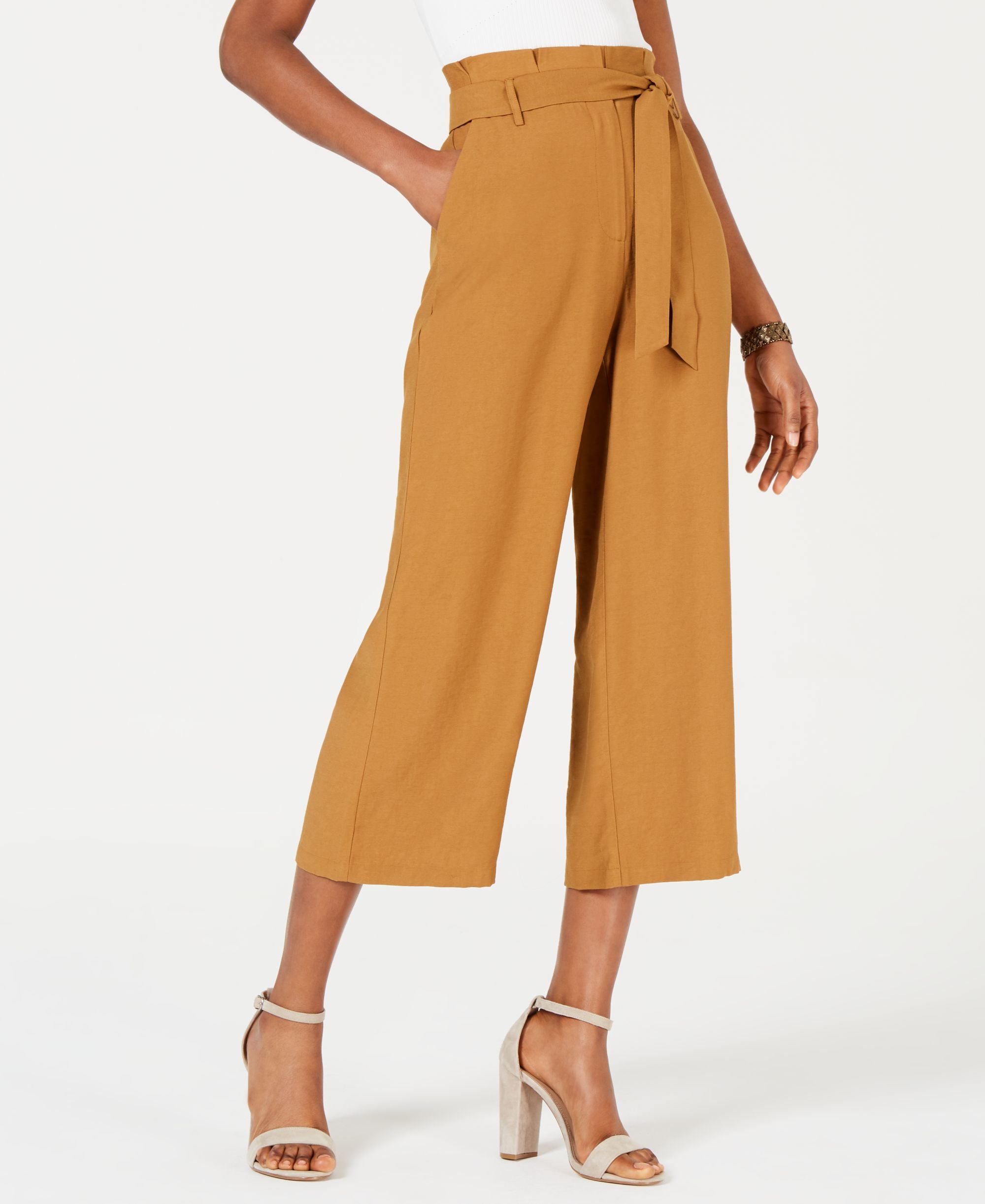 Lucy Paris Amber Paperbag Cropped Pants