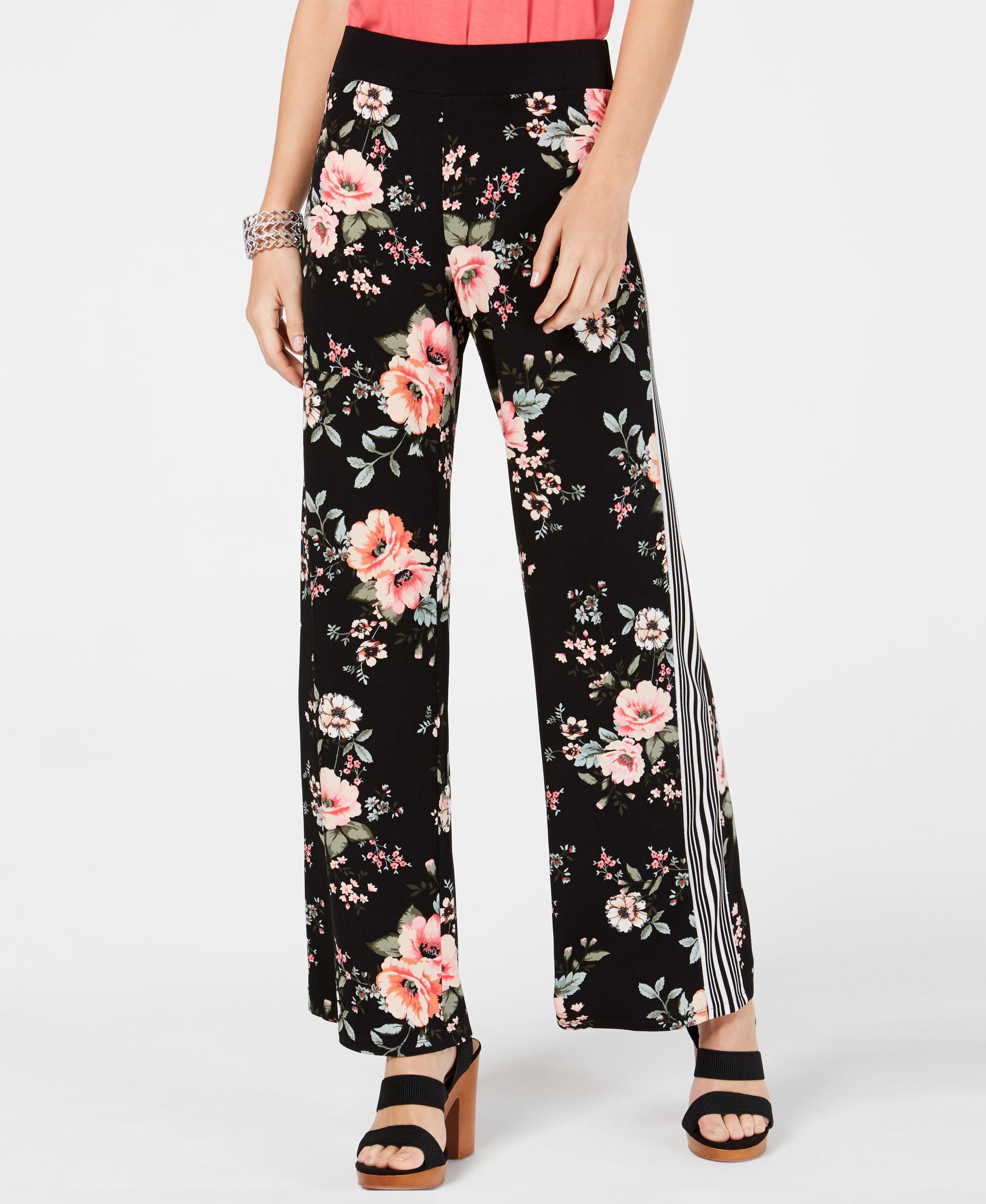 Printed Pull On Pants