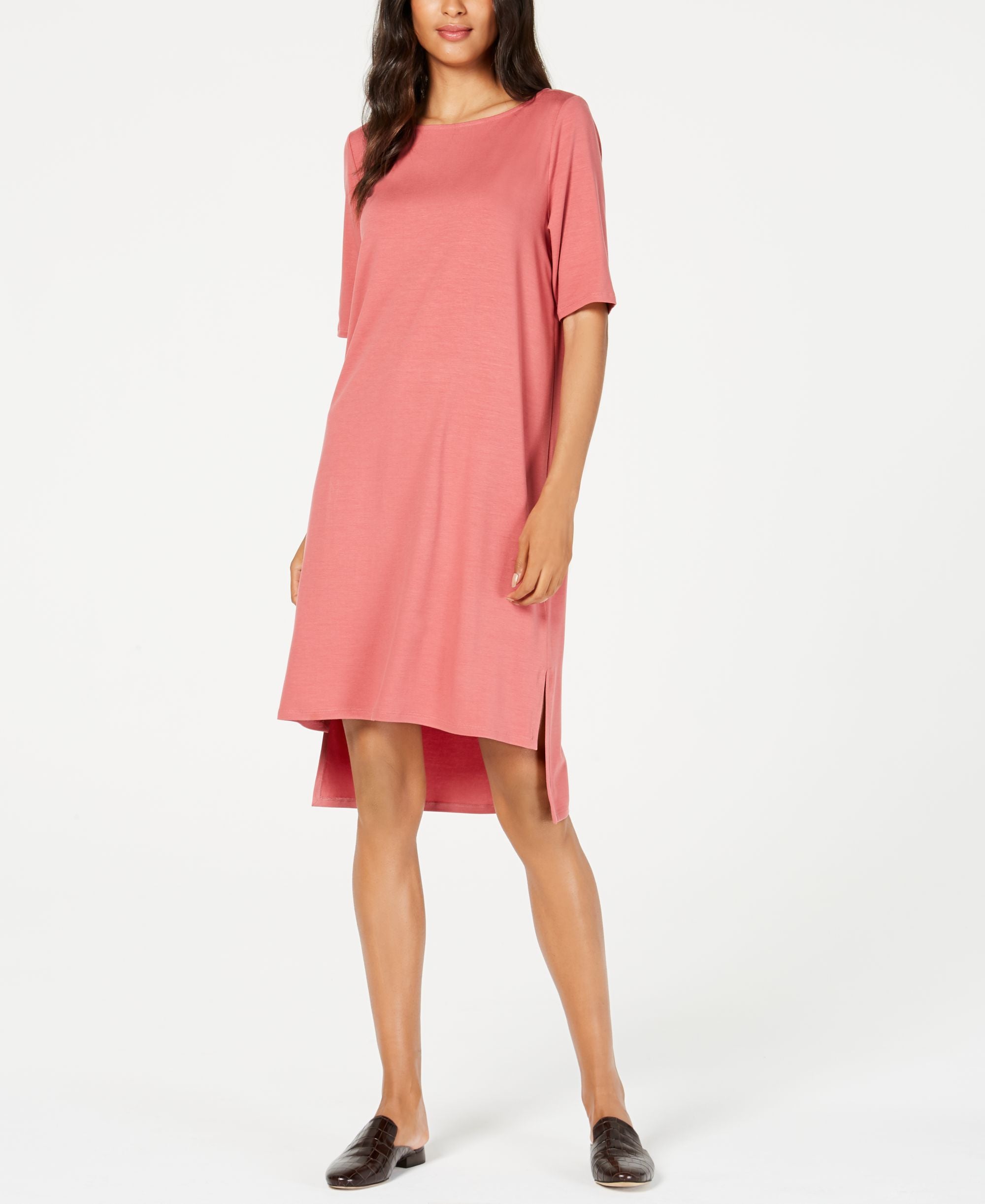Tencel&reg; High-Low T-Shirt Dress