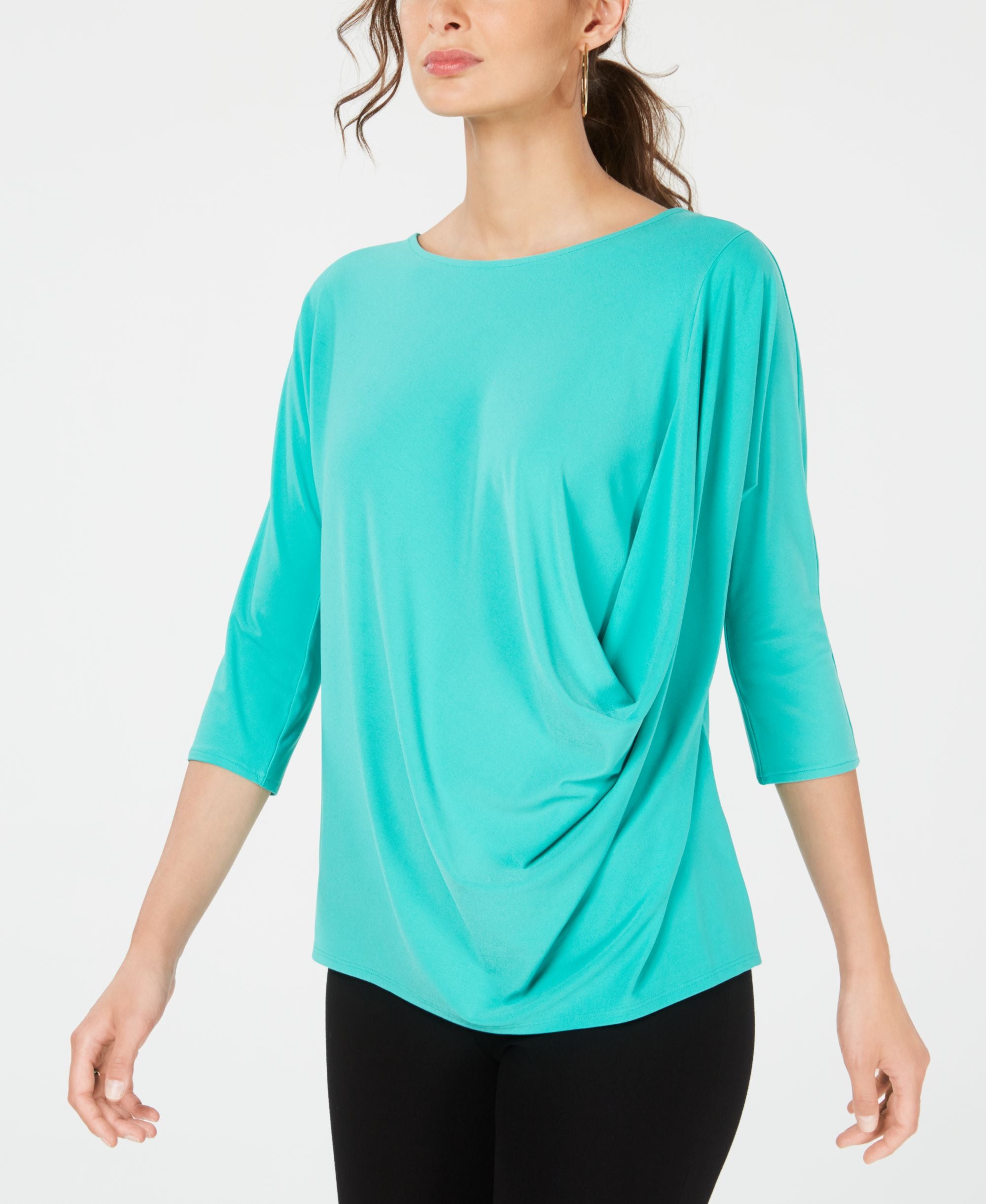 Draped-Front Top