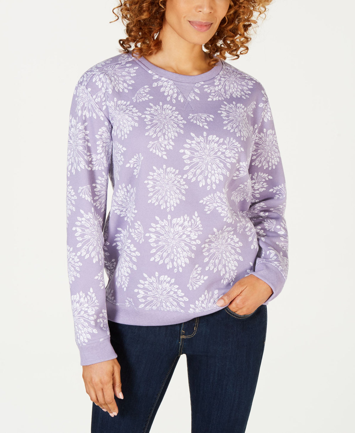 Floral-Print Sweatshirt