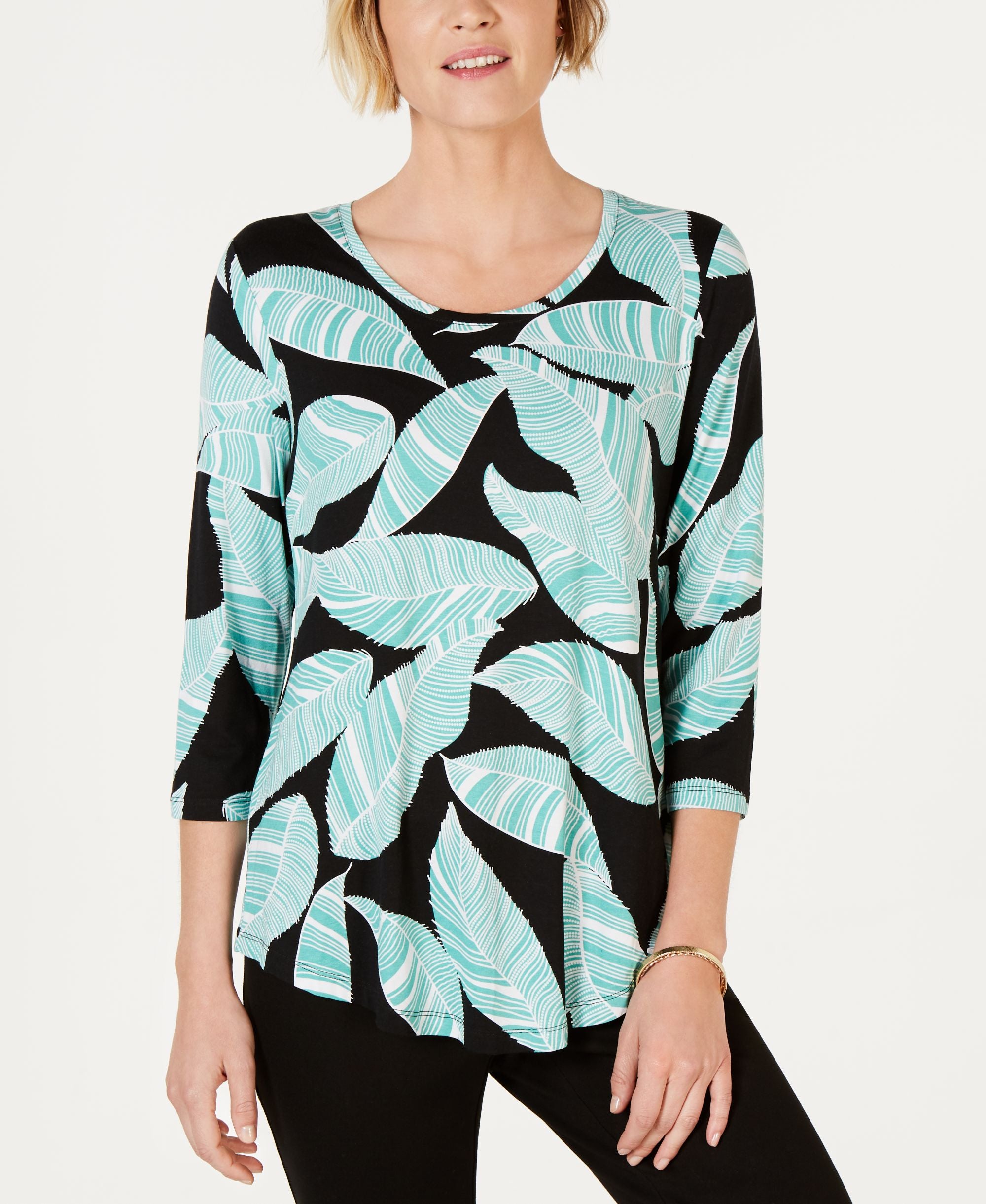 JM Collection Printed T-Shirt