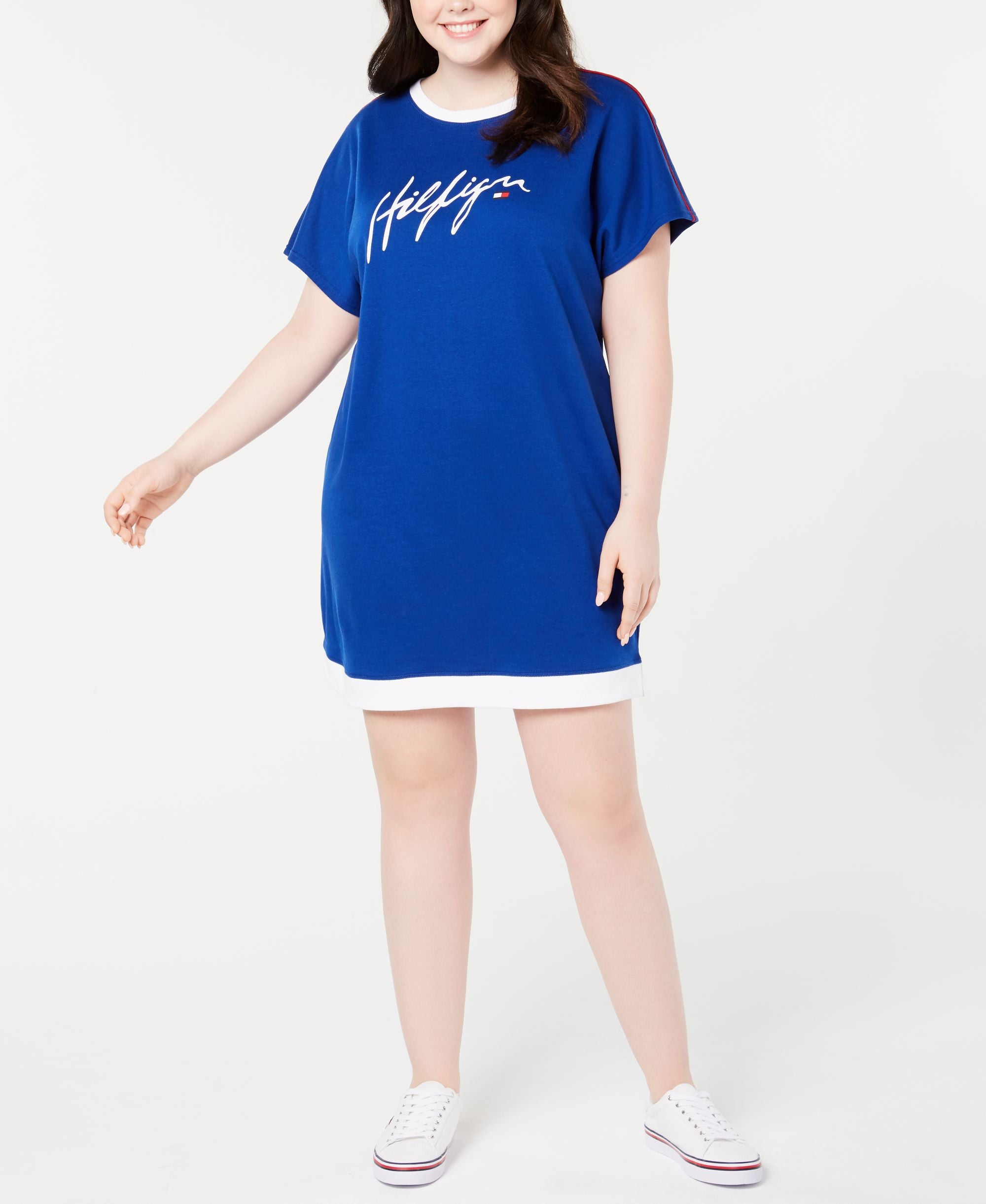 Tommy Hilfiger Sport Plus Size Logo T-Shirt Dress