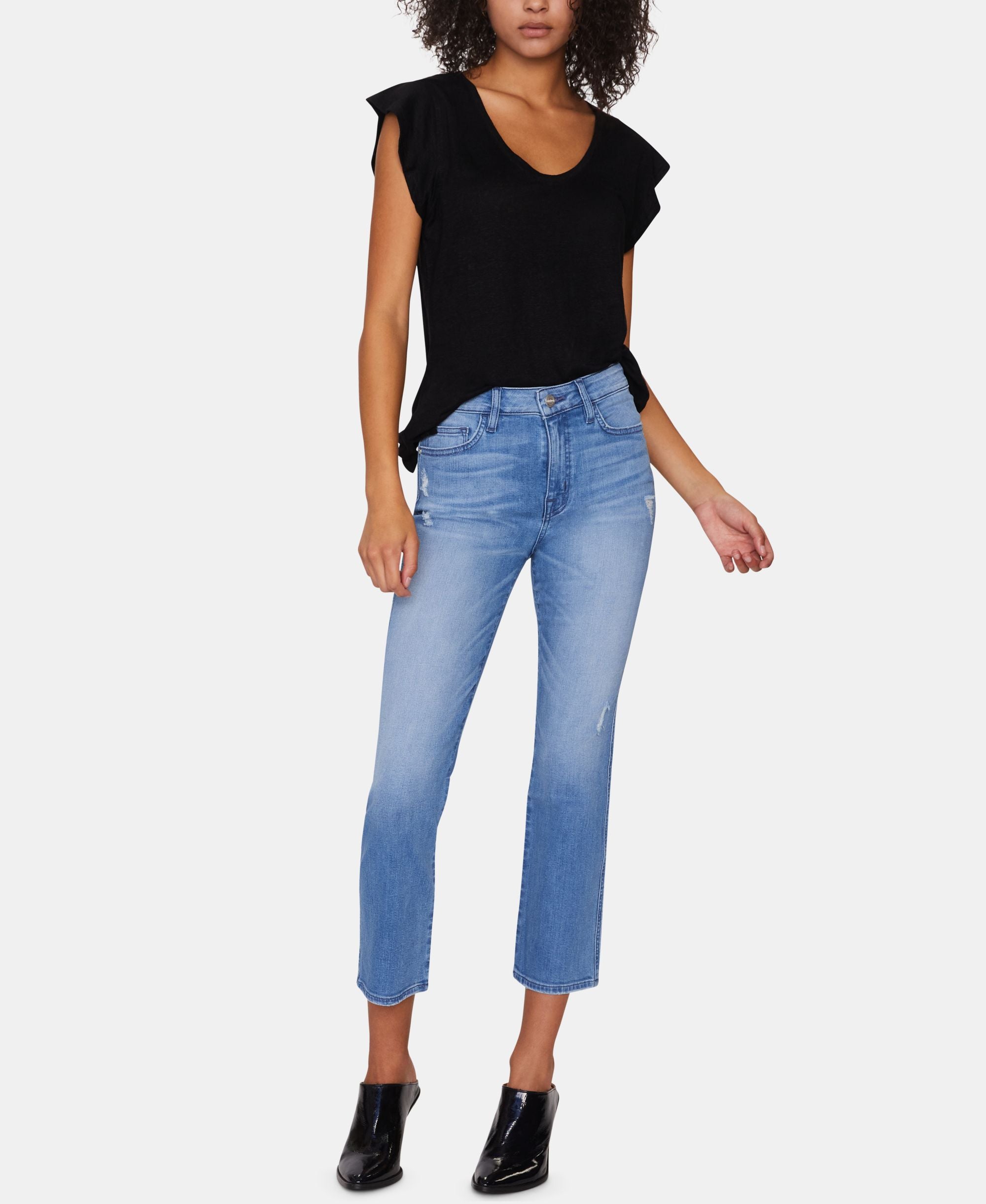 Sanctary Modern Standard Straight-Leg Capri Jeans