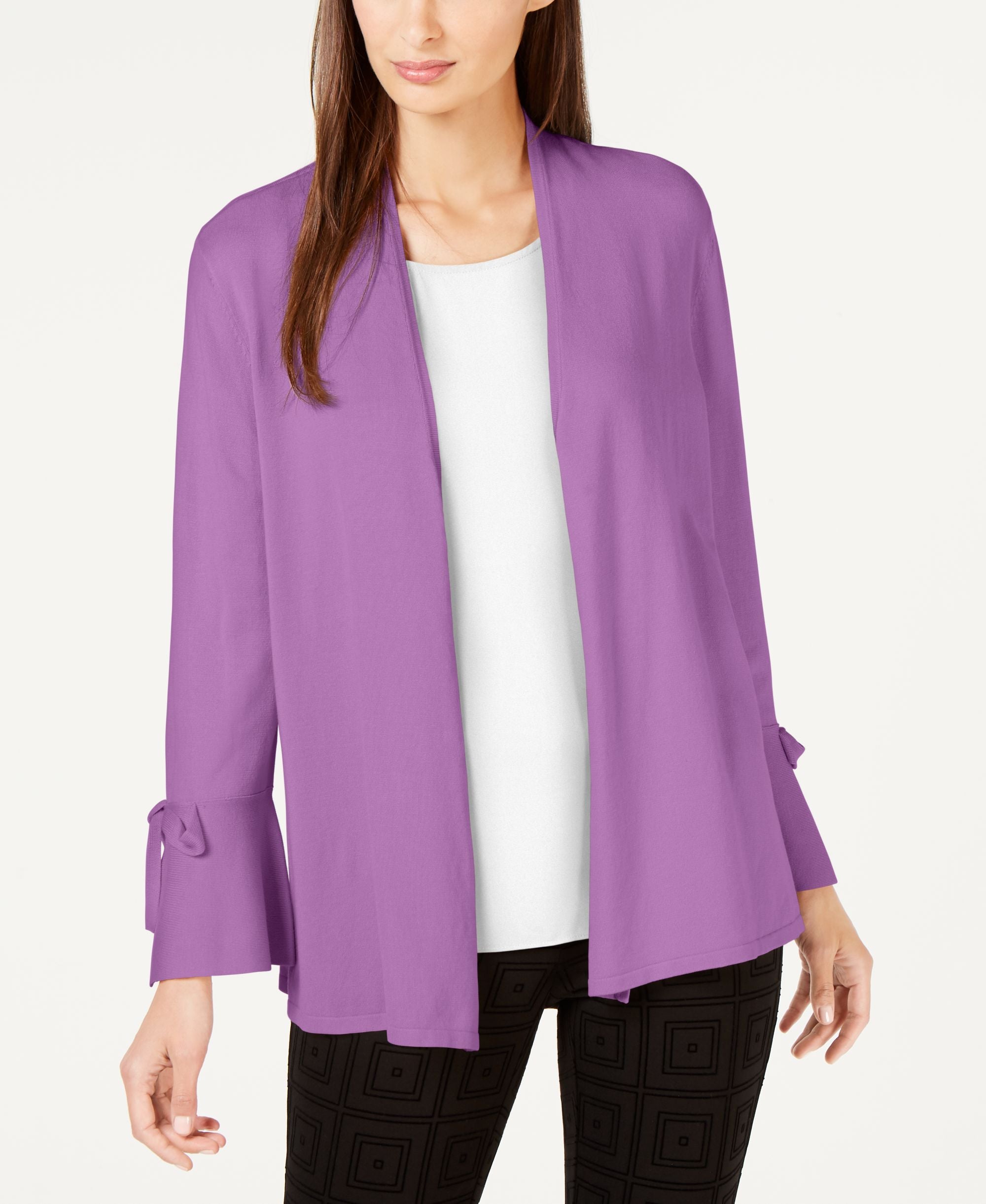 Alfani Tie Sleeve Cardigan