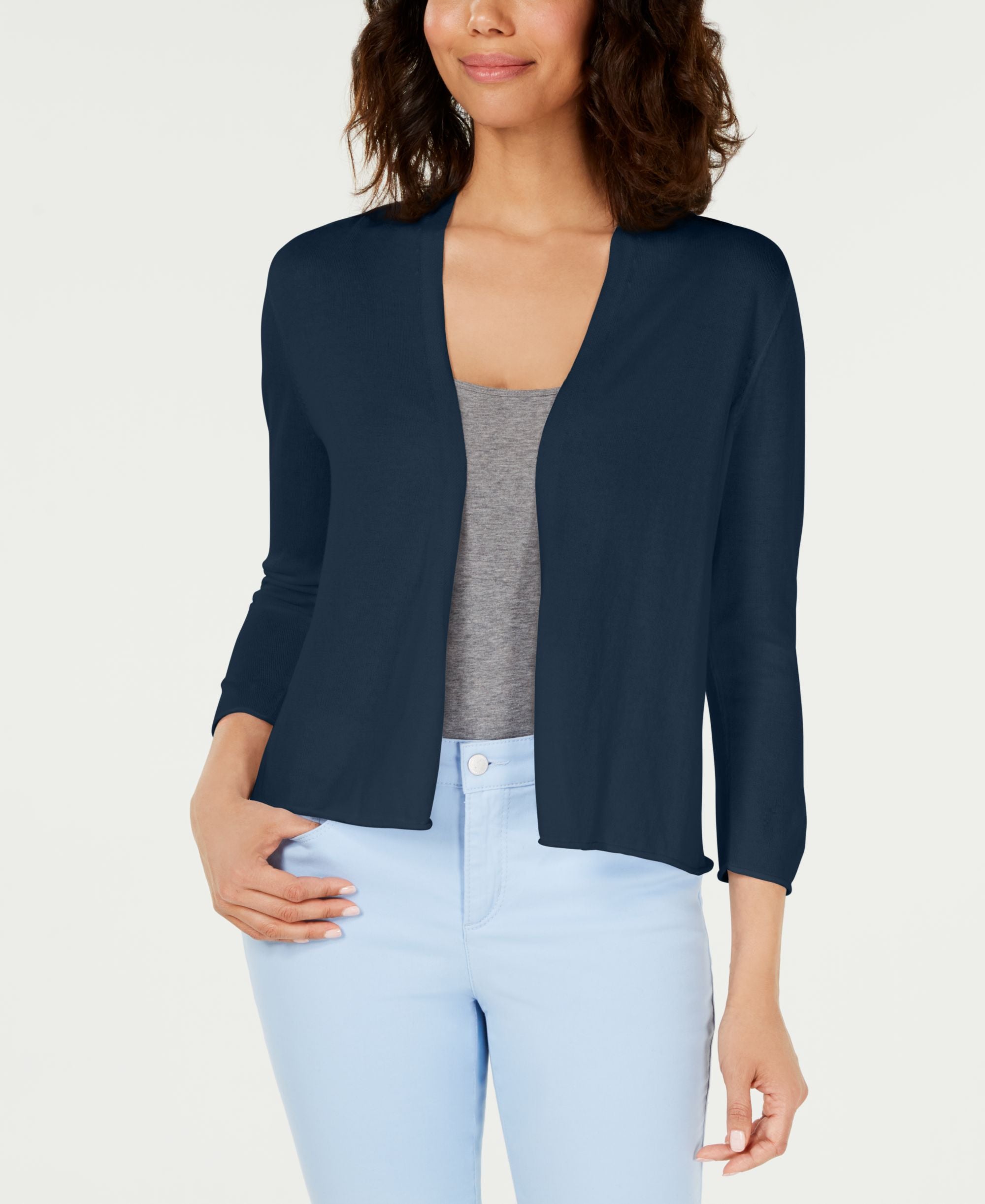 Open-Front Bolero Cardigan
