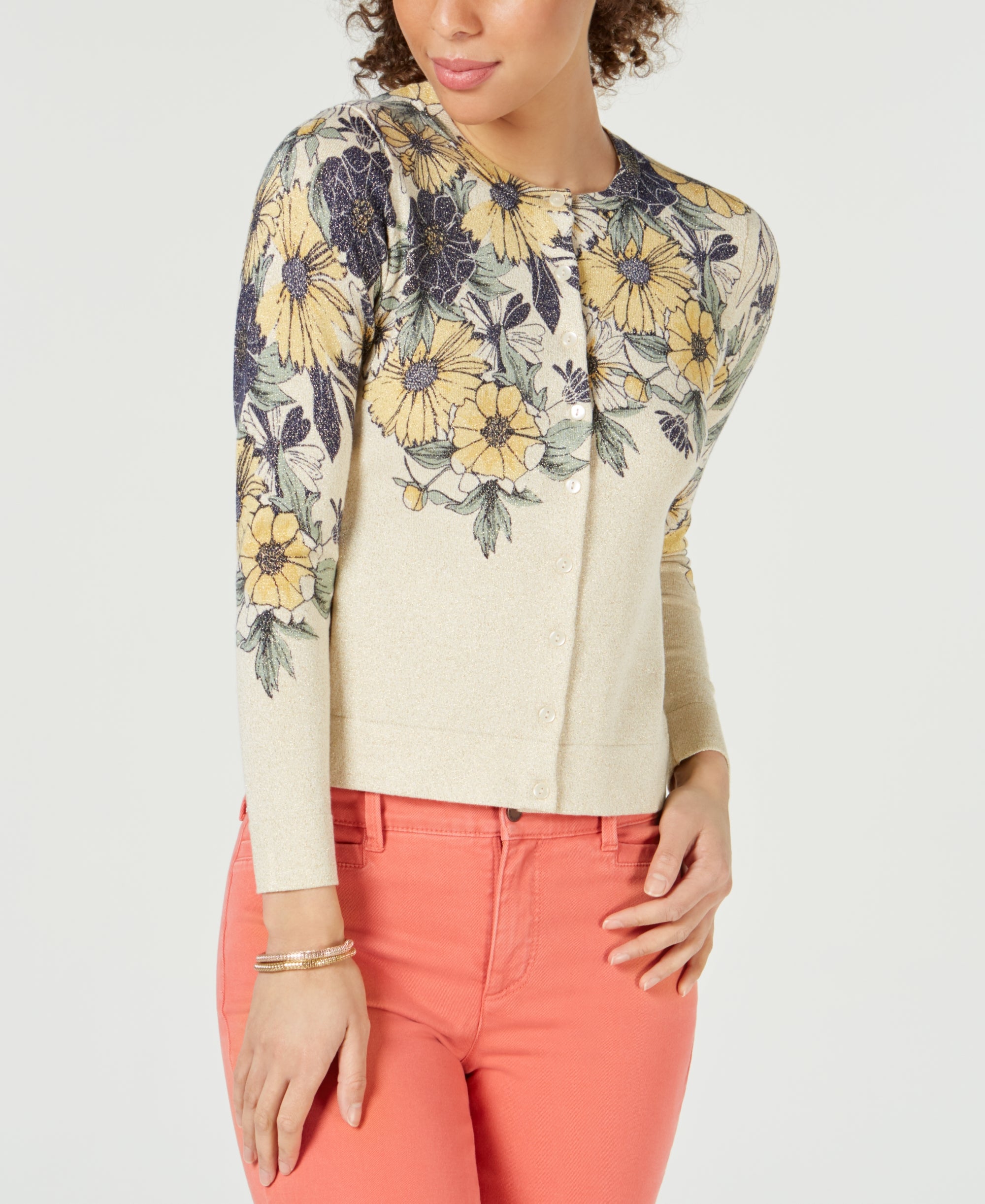 Petite Floral Cardigan