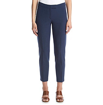 Anne Klein Womens Crepe Extended Tab Bowie Pant