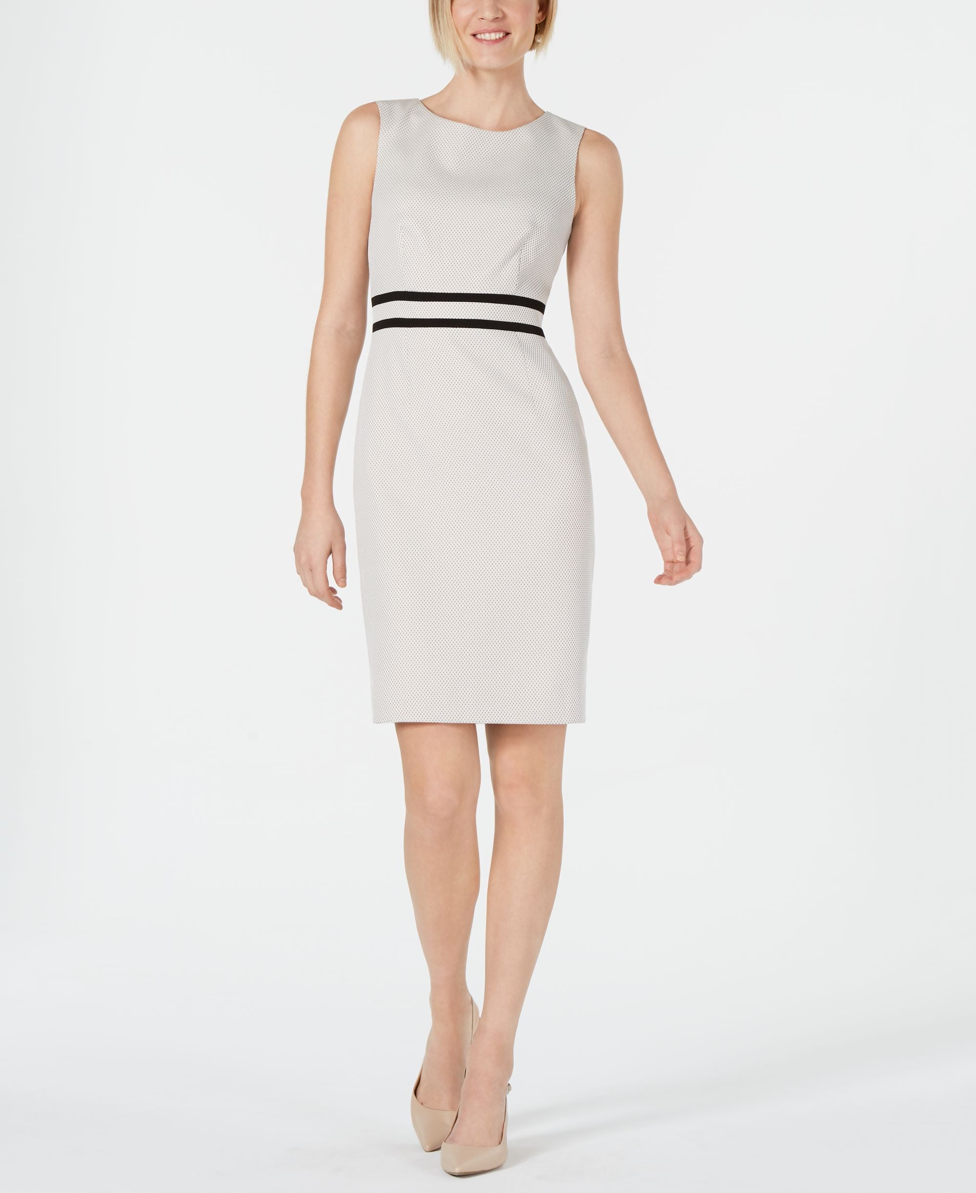 Kasper Jacquard Sheath Dress